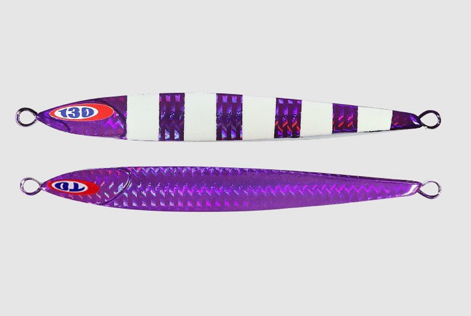 Jackall Metal Jig Anchovy Type 0 Flush Fall 130g Purple Glow Stripe (8274)