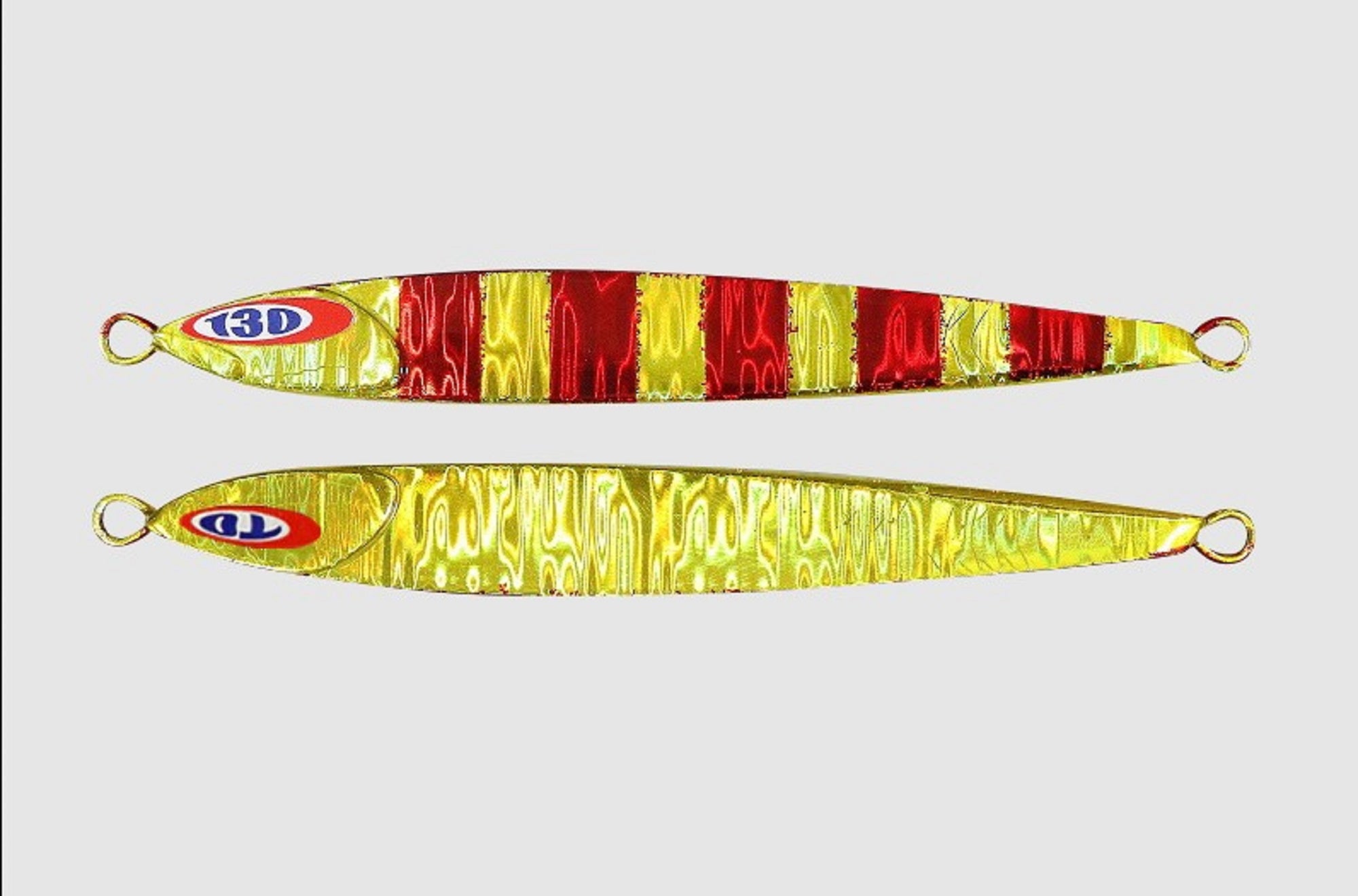 Jackall Metal Jig Anchovy Type 0 Flush Fall 130g Red Gold Stripe (8298)