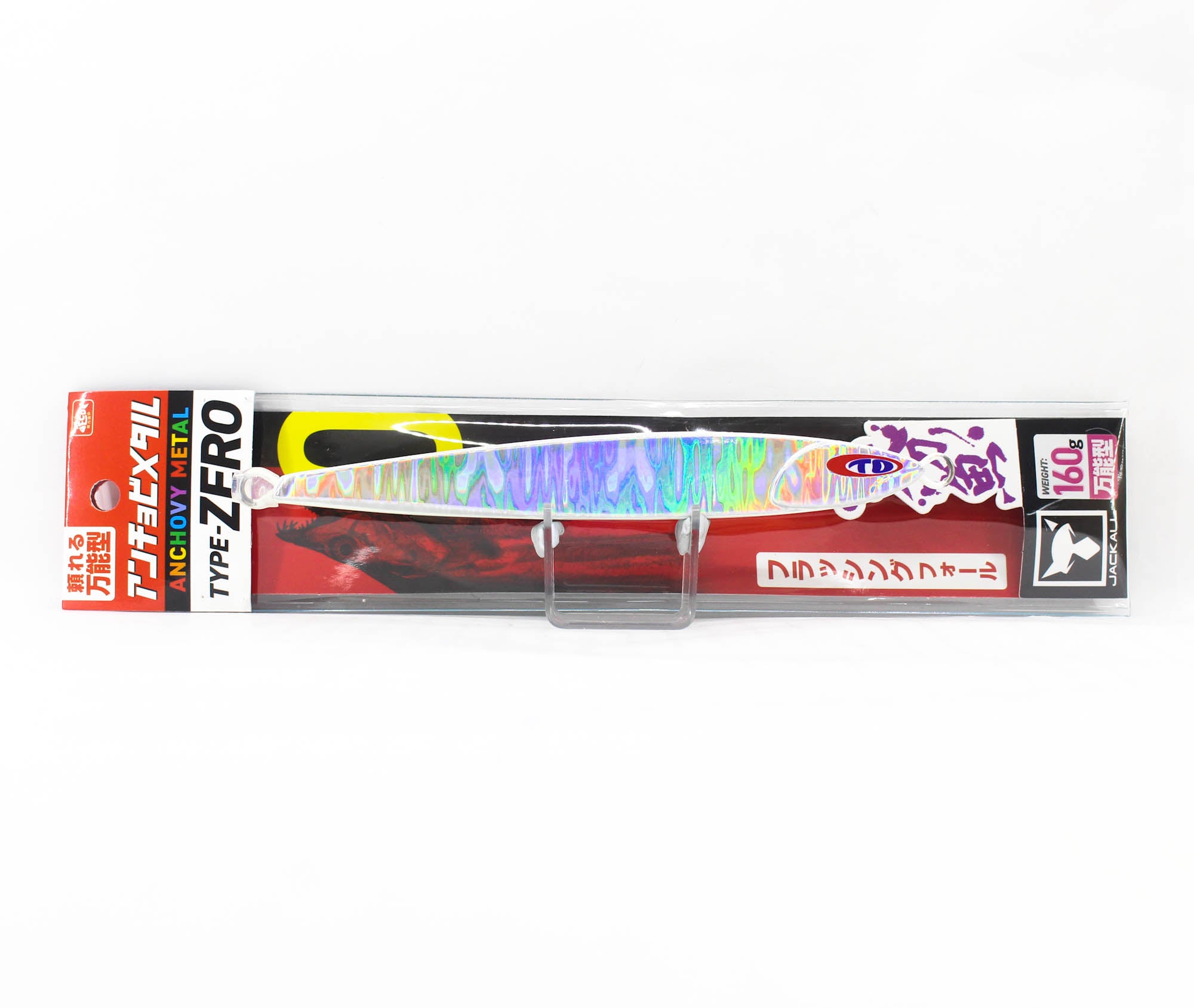 Jackall Metal Jig Anchovy Type 0 Flush Fall 160 grams Glow Stripe (8366)