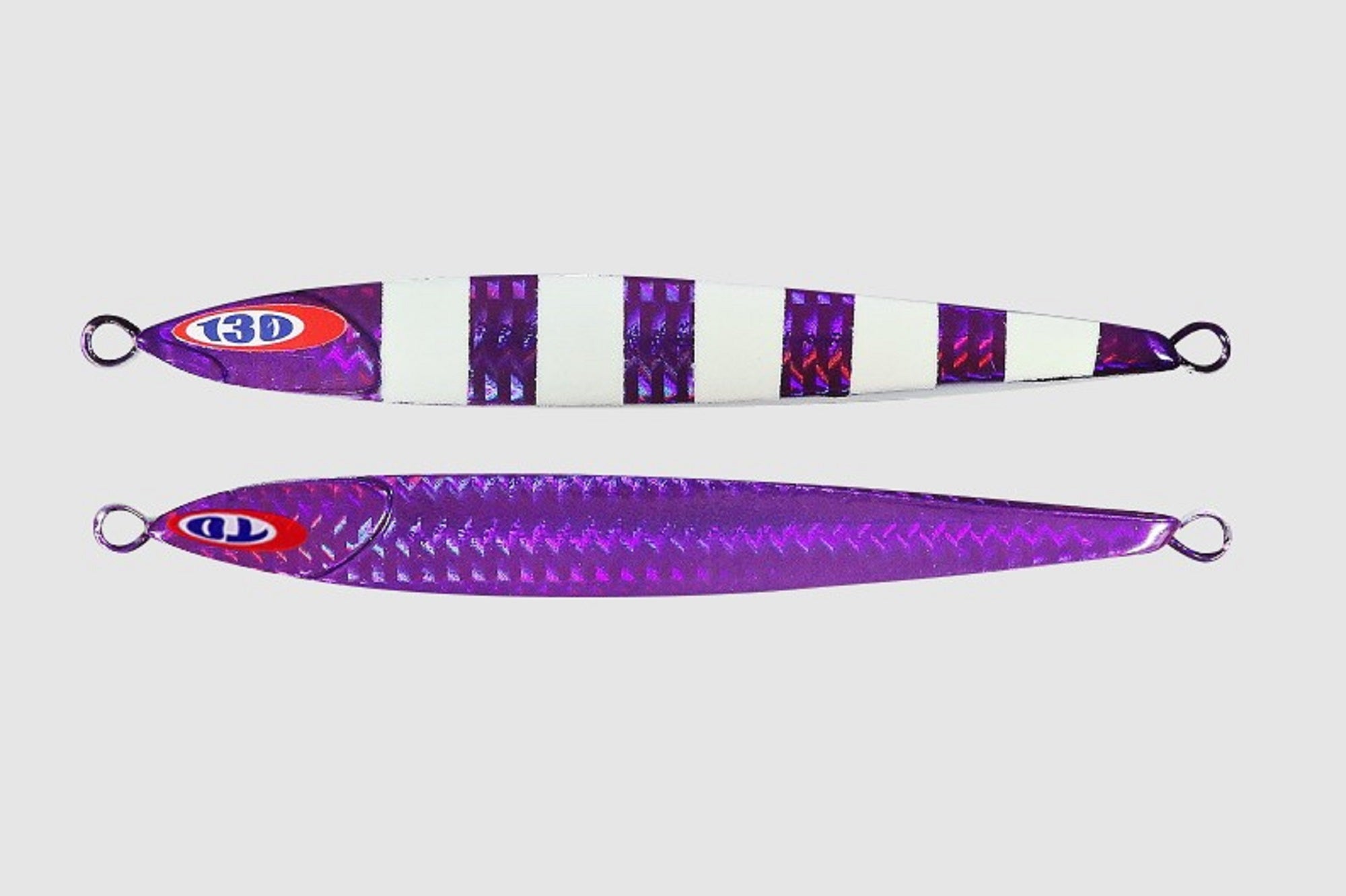 Jackall Metal Jig Anchovy Type 0 Flush Fall 160g Purple Glow Stripe (8373)