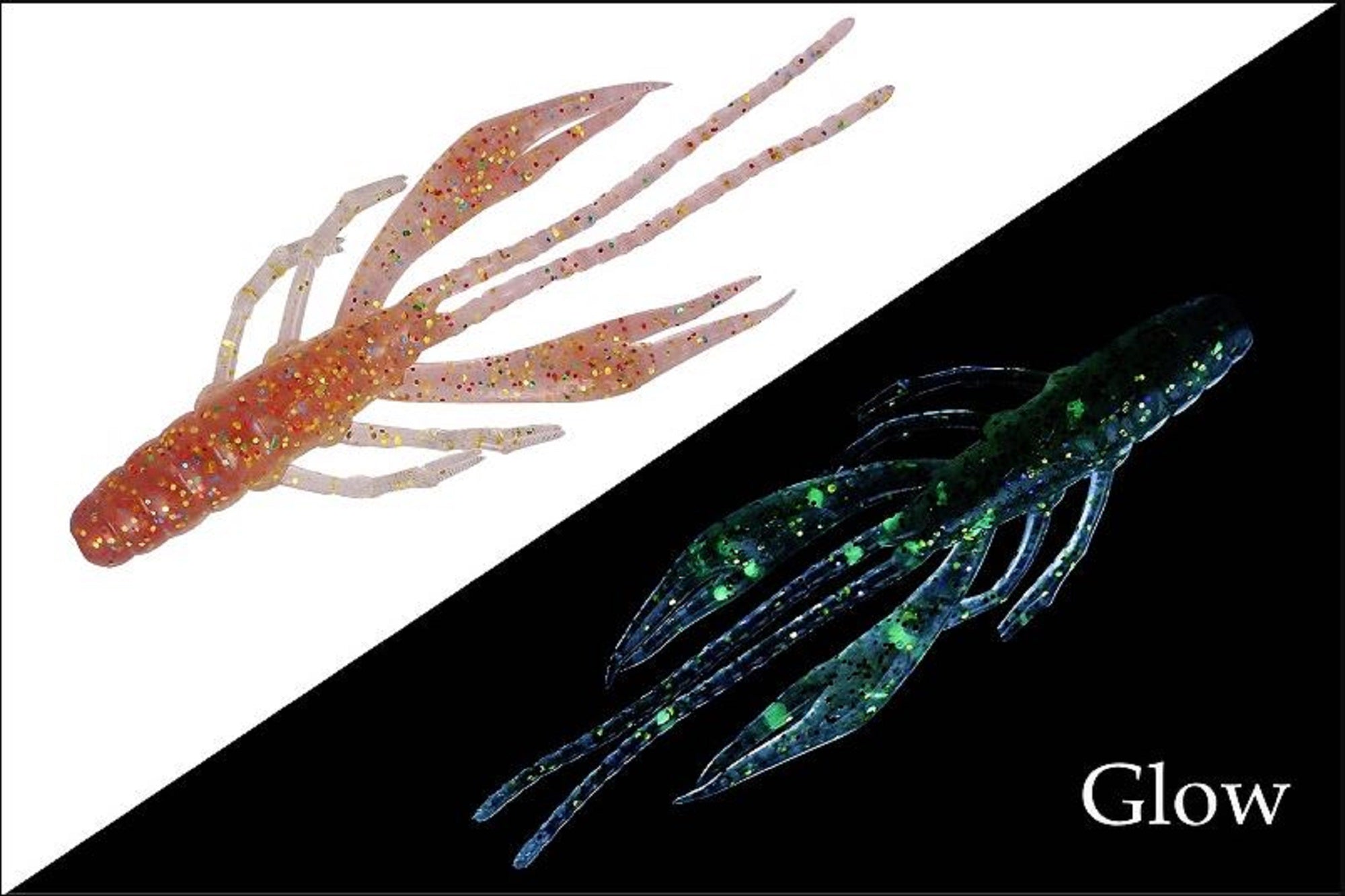Sale Jackall Soft Lure Waver Shrimp Saltwater 2.8 Inches Glow C S (8595)