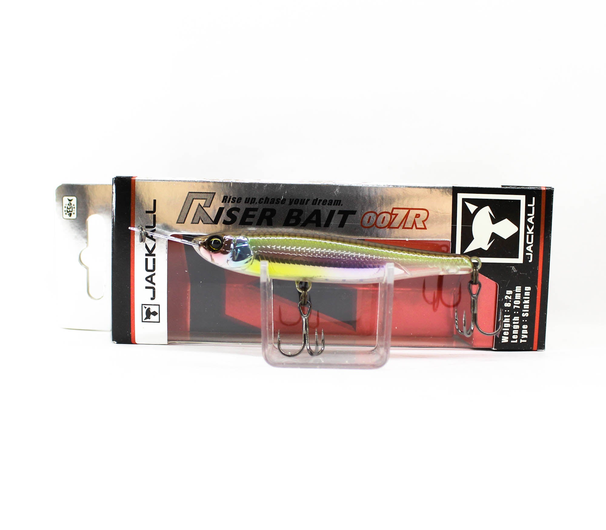Jackall Riser Bait 007R 70mm Topwater Sinking Lure Half Wakasagi (9134)