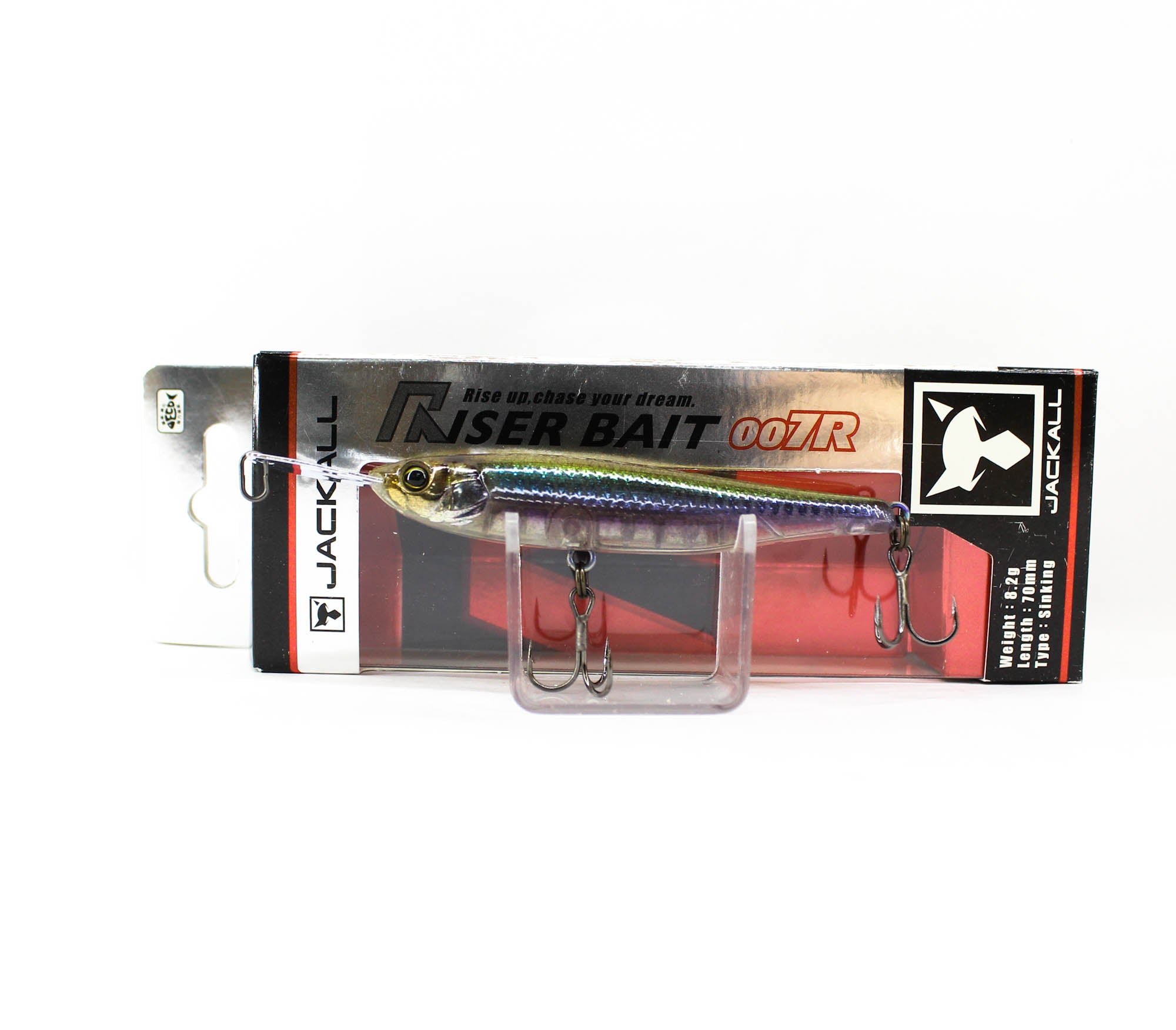 Jackall Riser Bait 007R 70mm Topwater Sinking Lure Uroko HL Wakasag (9196)