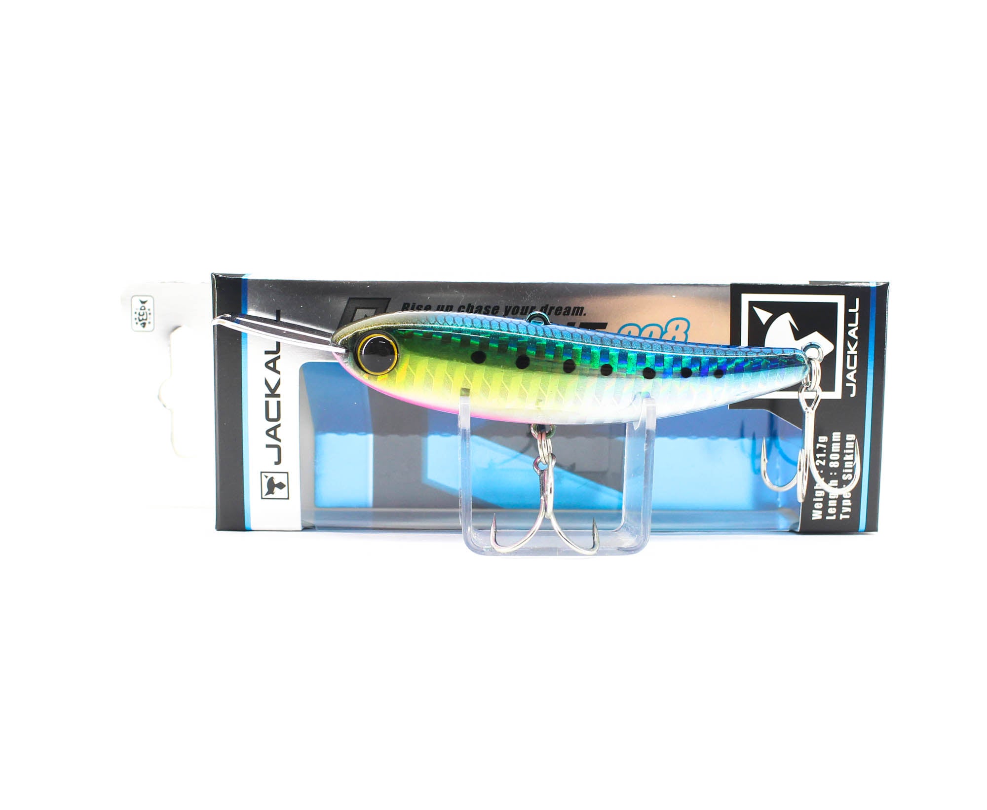 Jackall Riser Bait 008 80mm Topwater Sinking Lure Harapin Iwashi (9240)