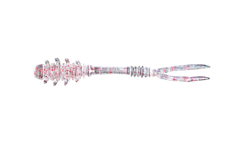 Jackall Soft Lure Amiami Micro Under 1 Inch Clear Red Flake (0192)
