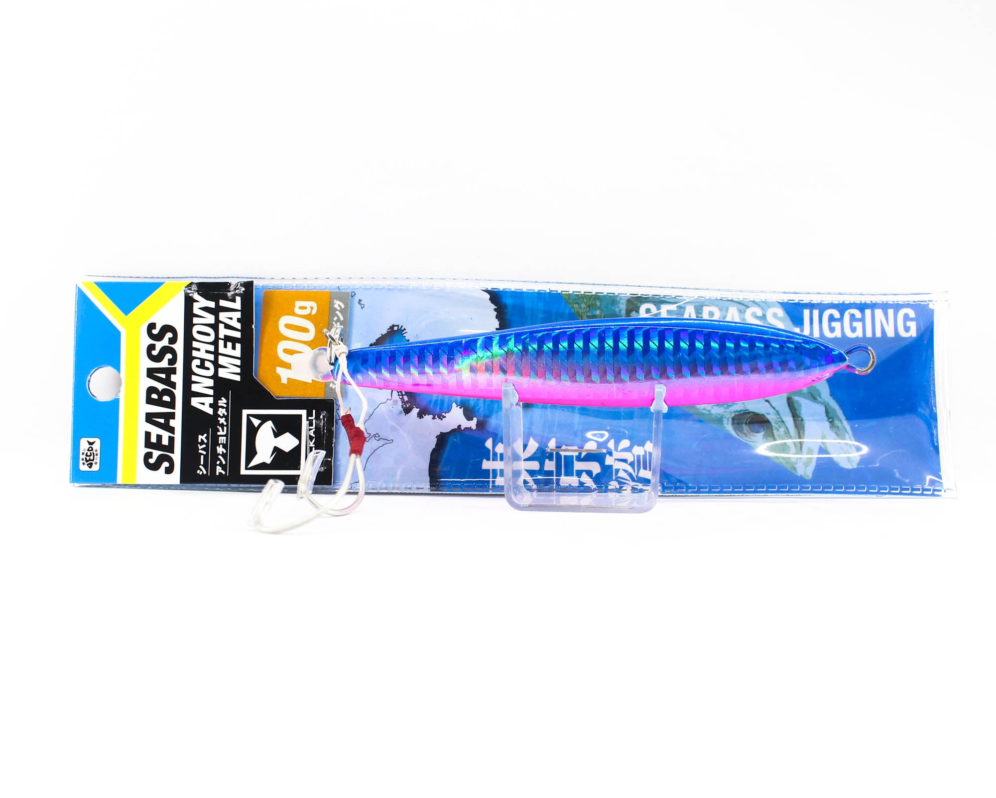 Sale Jackall Metal Jig Seabass Anchovy Metal 100 grams Blue Pink (0932)