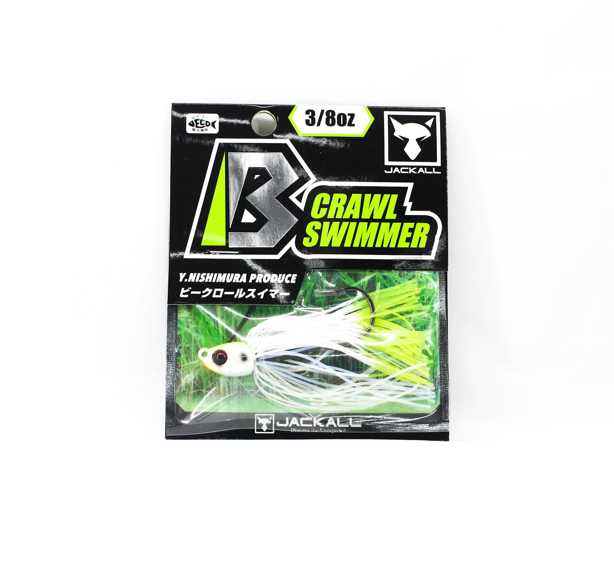 Jackall B Crawl Swimmer 3/8 oz Chart Back Pearl (1335)