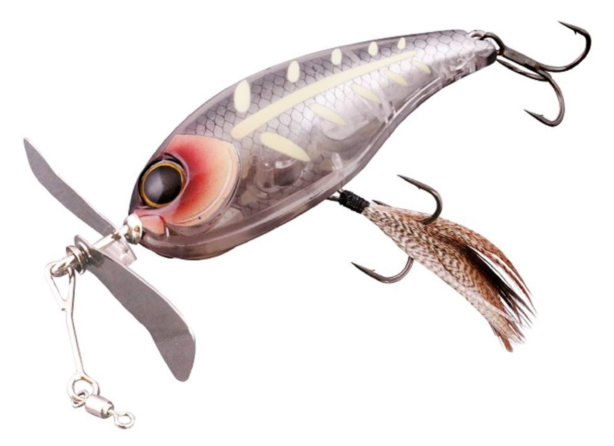 Jackall Chopcut Propeller 82 mm 24 grams Floating Lure Skel Bone (5210)