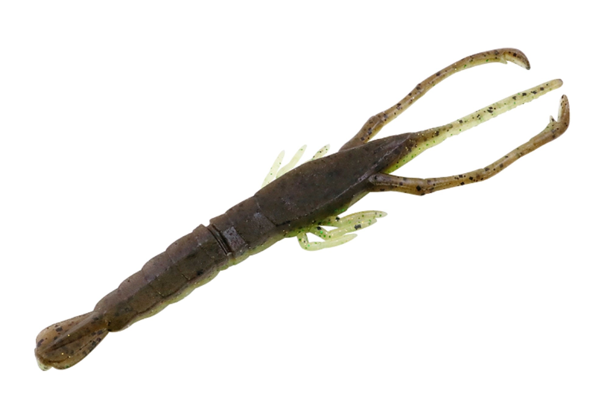 Jackall Soft Lure Neko Shrimp 5.3 Inch Green Pumpkin Chart (6422)