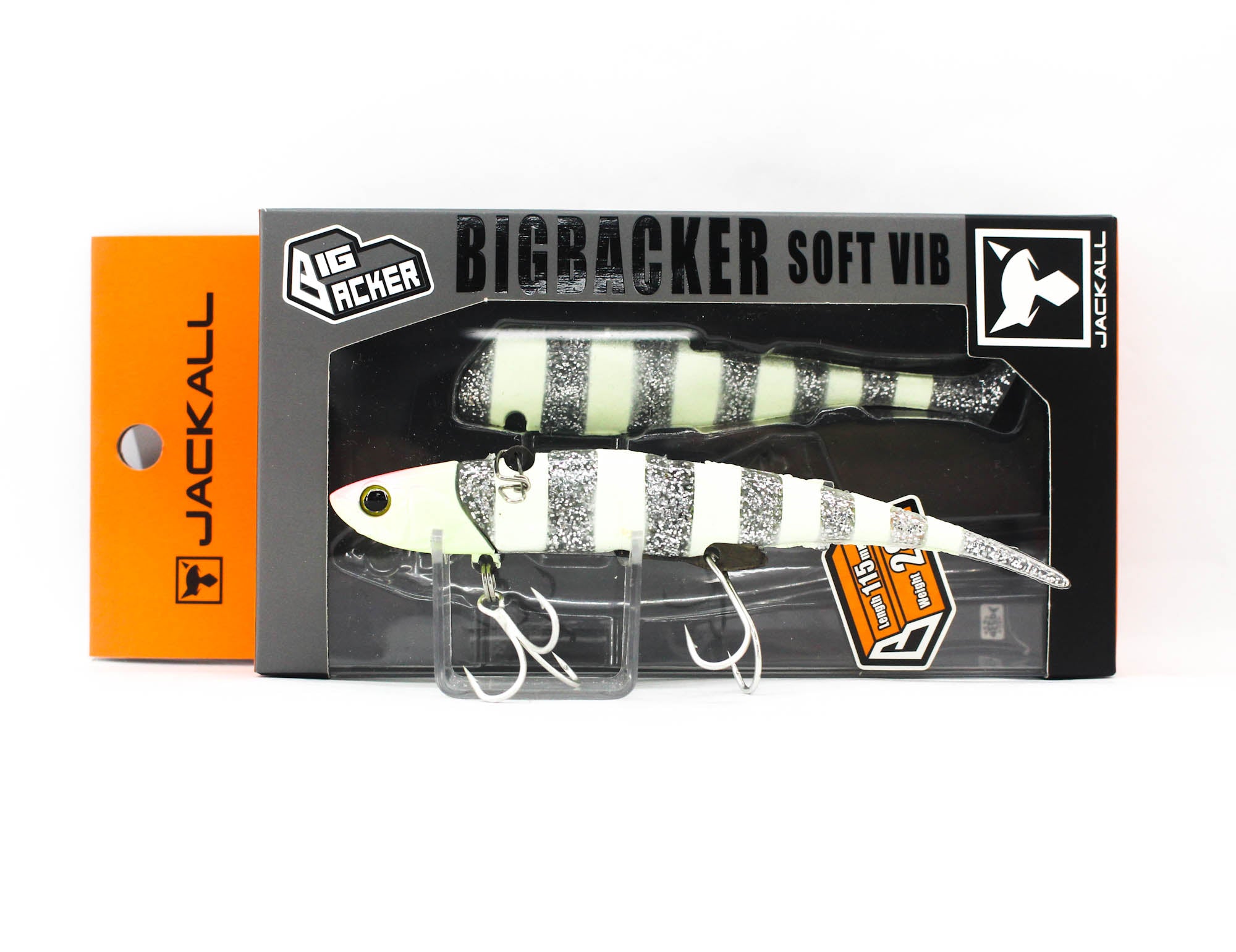 Sale Jackall Big Backer Soft Vib 28 grams 115 mm Sinking Lure Glow S (8068)