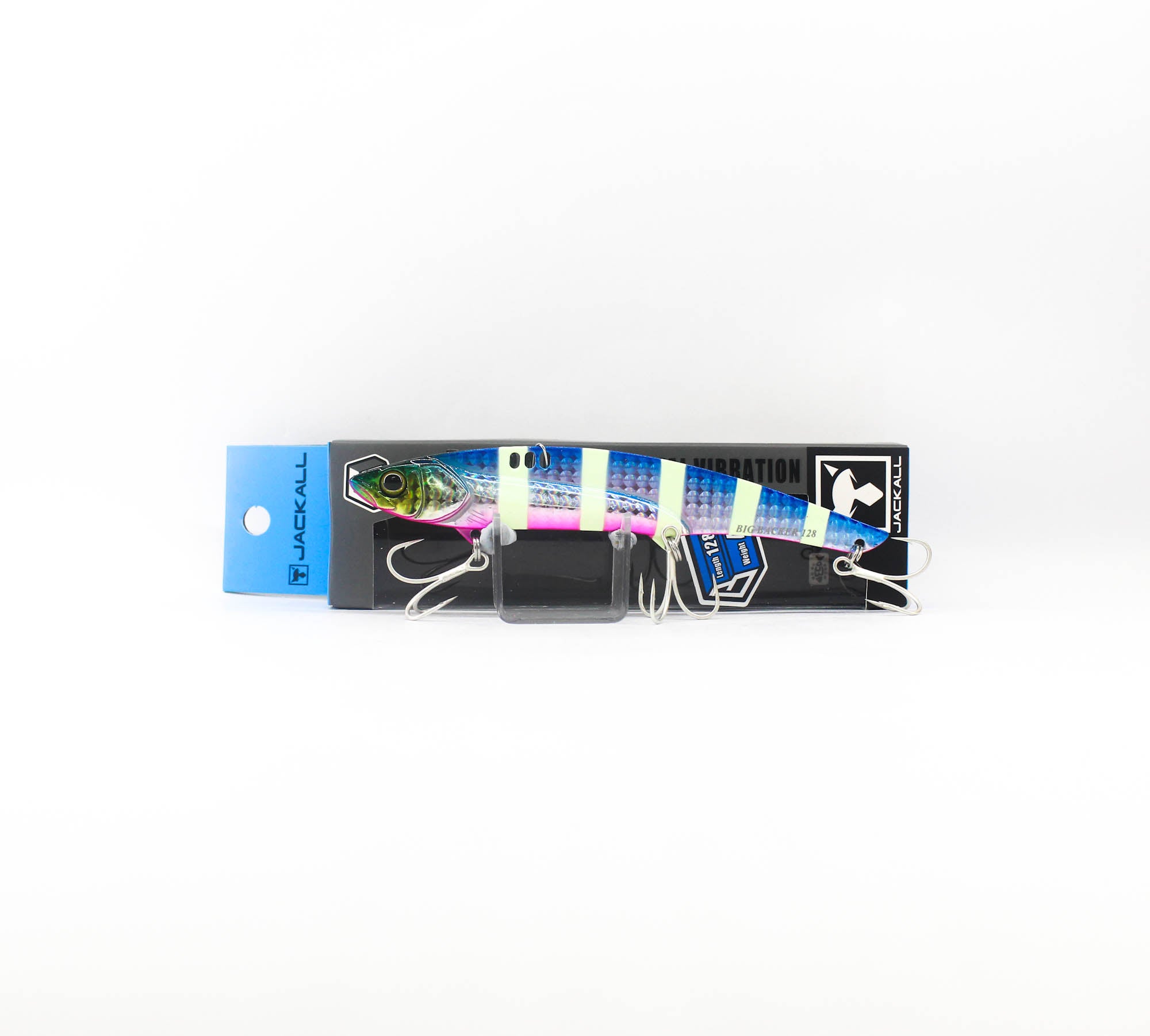 Jackall Big Backer 128 Metal Vibe 44g Sinking Lure BP Glow Stripe (8228)
