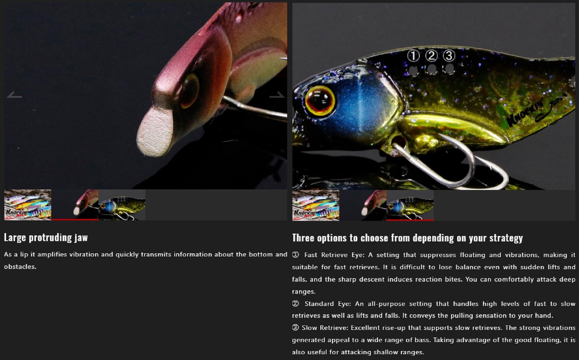 Jackall Knocking Jaw Metal Vibration 1/4oz 46mm Sinking Lure Hiuo (8877)