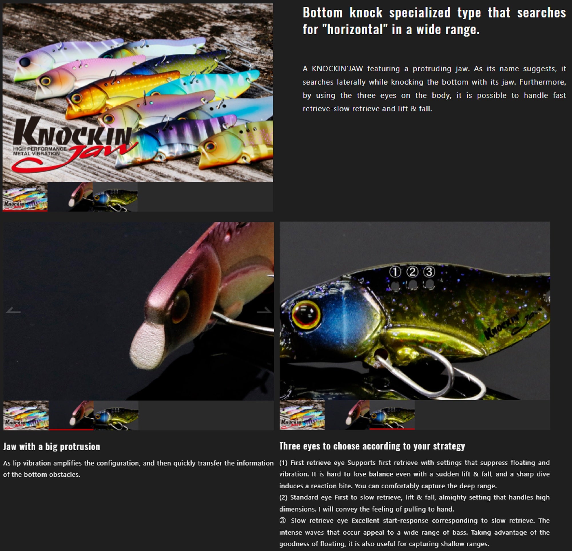 Jackall Knocking Jaw Metal Vibration 1/4 oz 46mm Sinking Lure Craw (8884)