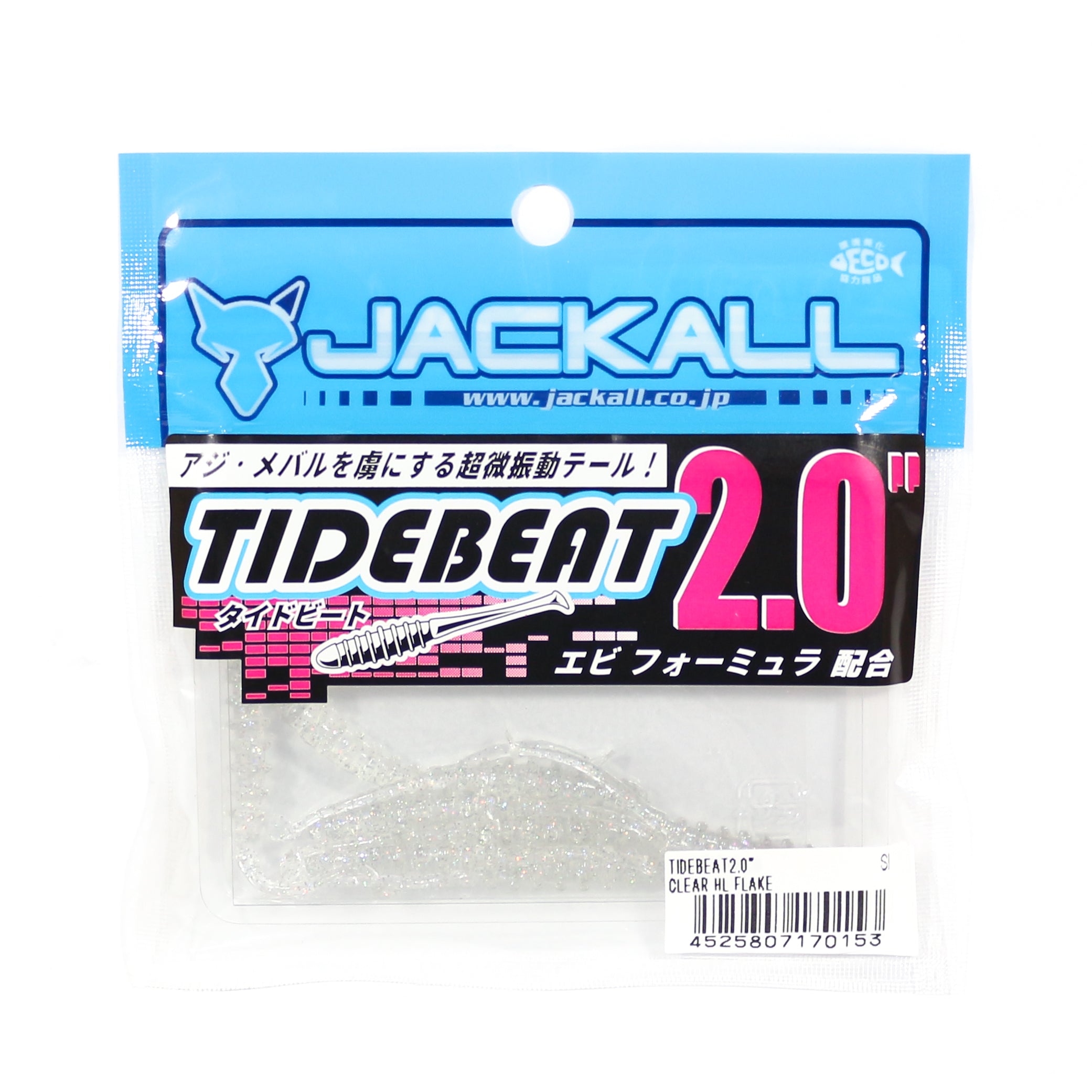 Sale Jackall Soft Lure Tide Beat 2 Inches Clear HL Flake (0153)