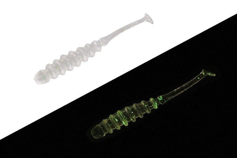Sale Jackall Soft Lure Tide Beat 1.5 Inches Clear Glow Crush (0290)