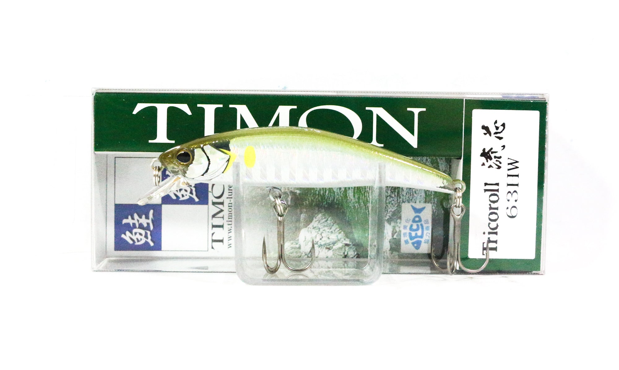 Jackall Timon Tricoroll Ryushin 63 HW Sinking Lure Stripe Waka Ayu (1280)