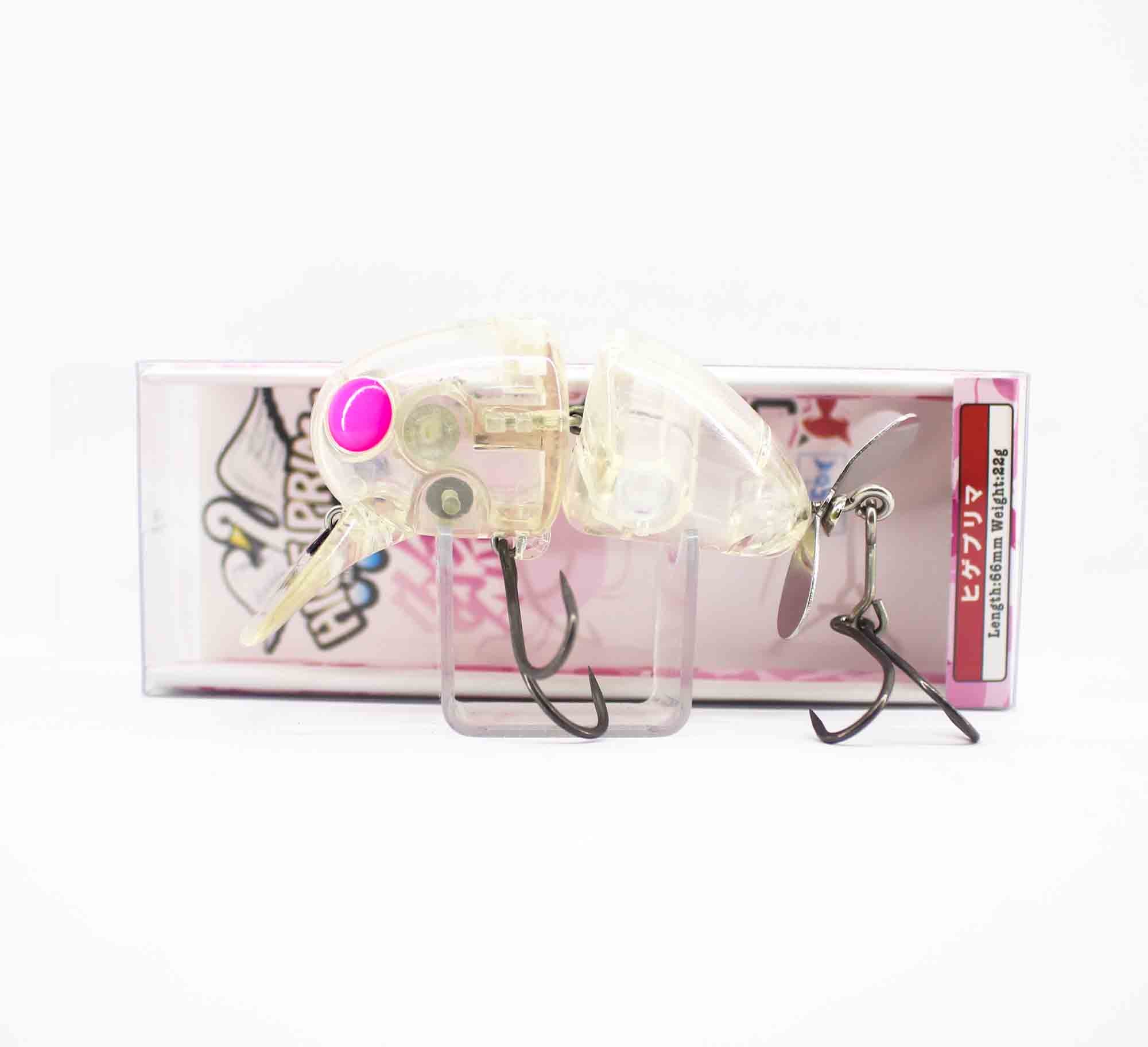 Jackall Hige Prima 66 mm 22 grams Floating Lure Yb Secret Clear (4014)