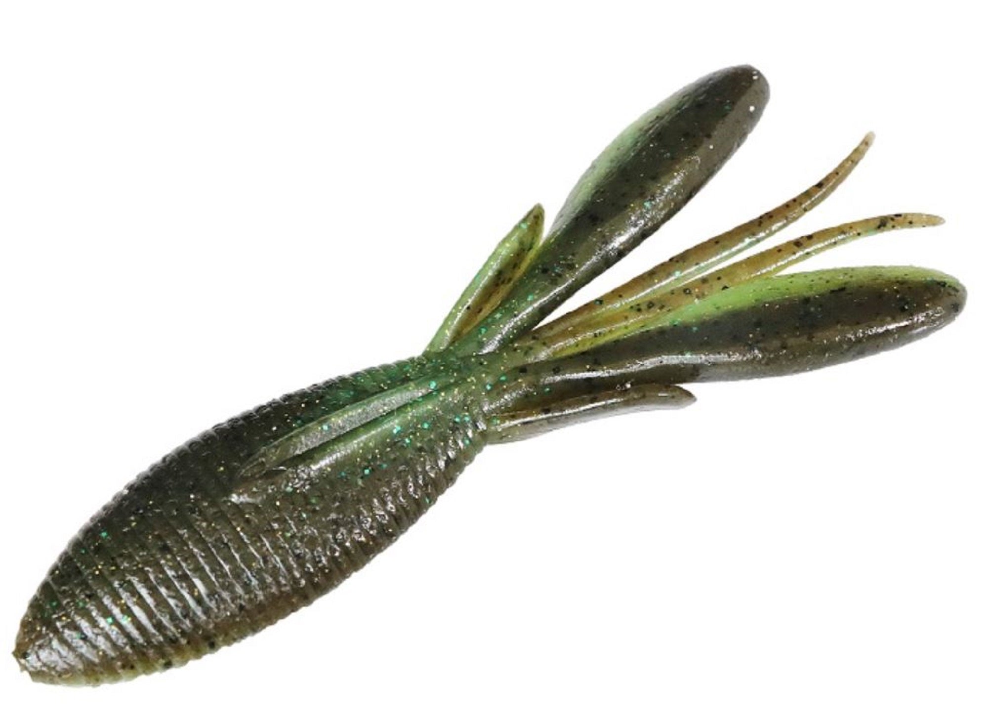 Jackall Soft Lure Fivoss 3 Inch 6 pcs Green Pumpkin Chart (5653)