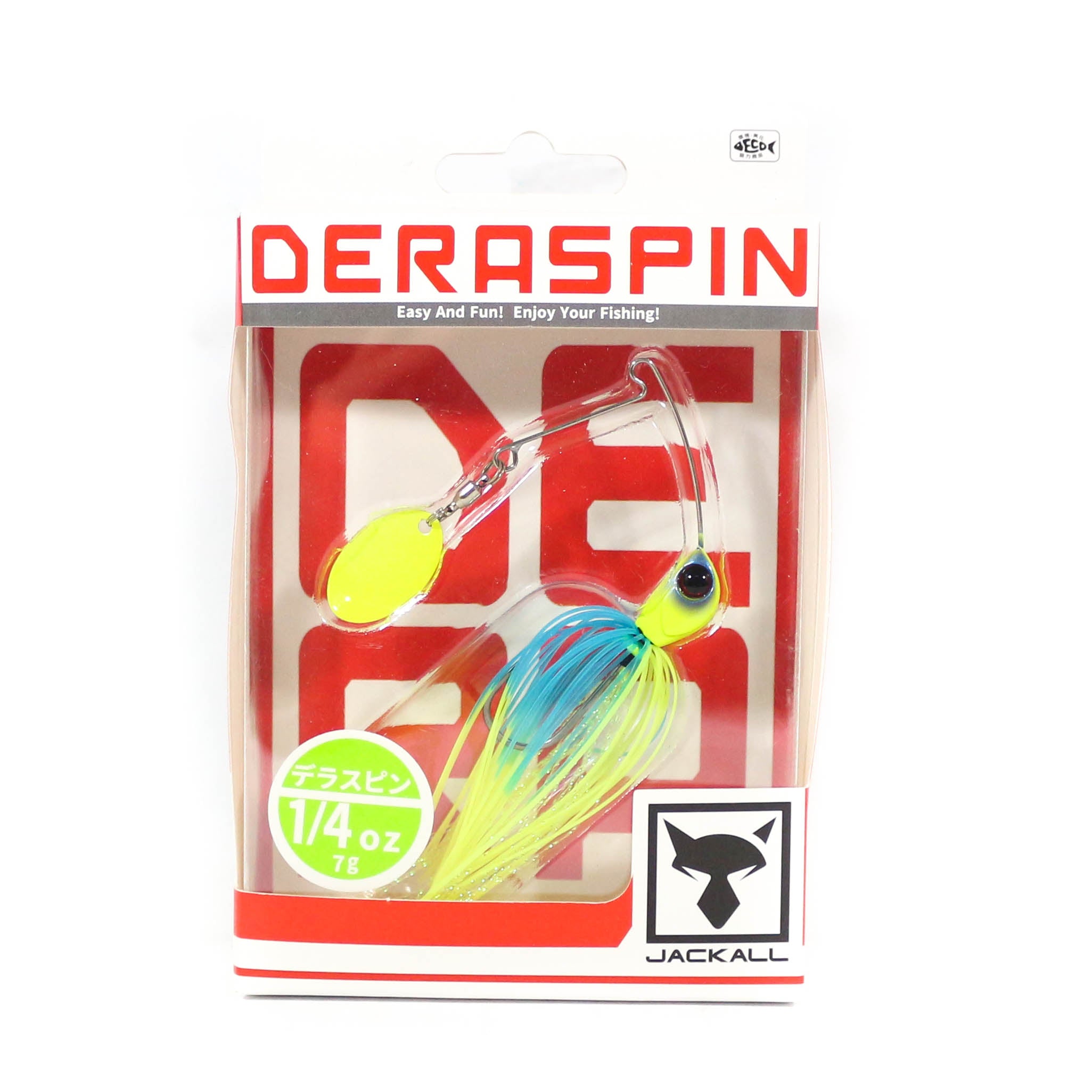 Jackall Spinner Bait Lure Deraspin 1/4 Oz Blueback Chart Dip (7183)
