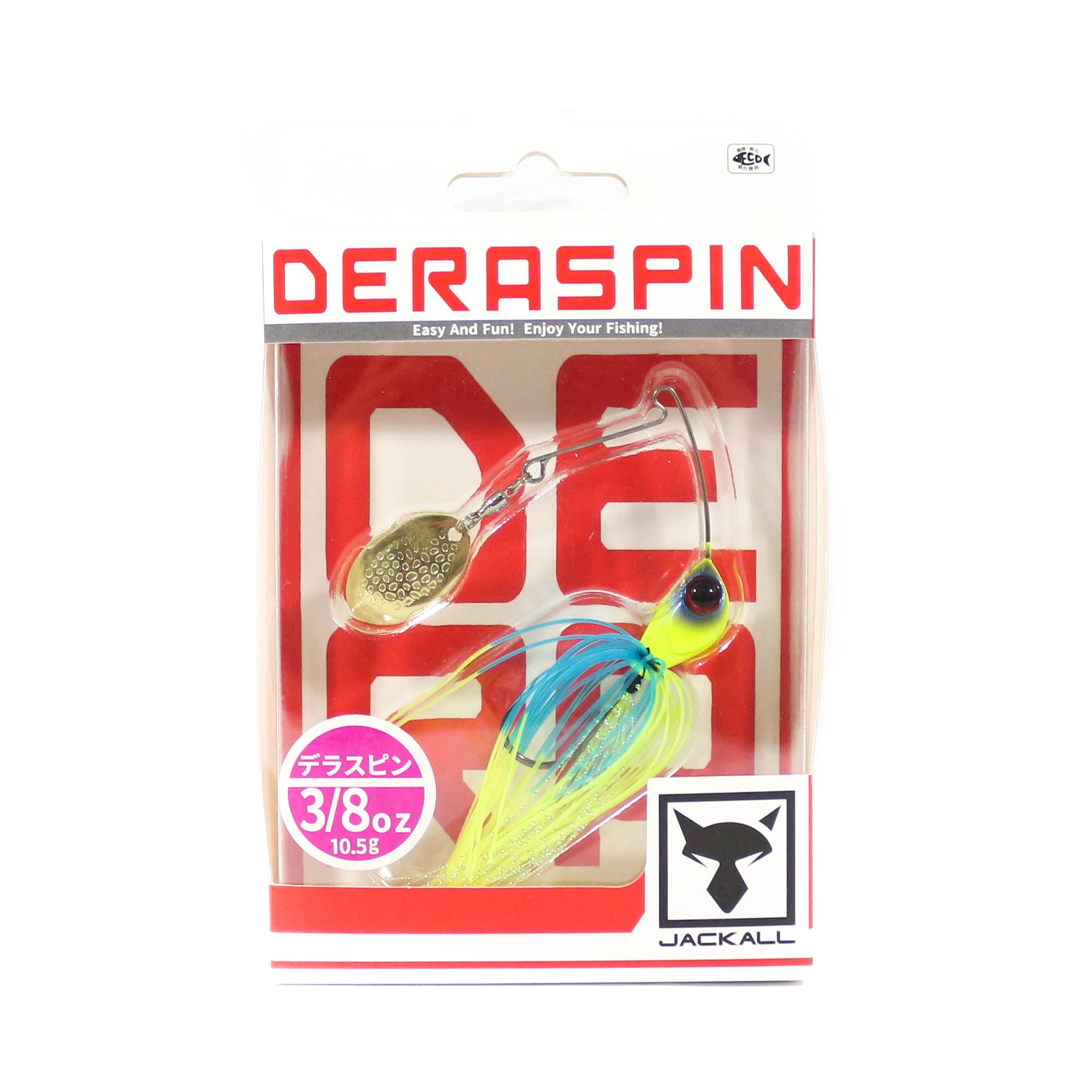 Jackall Spinner Bait Lure Deraspin 3/8 Oz Blueback Chart Dip (7220)