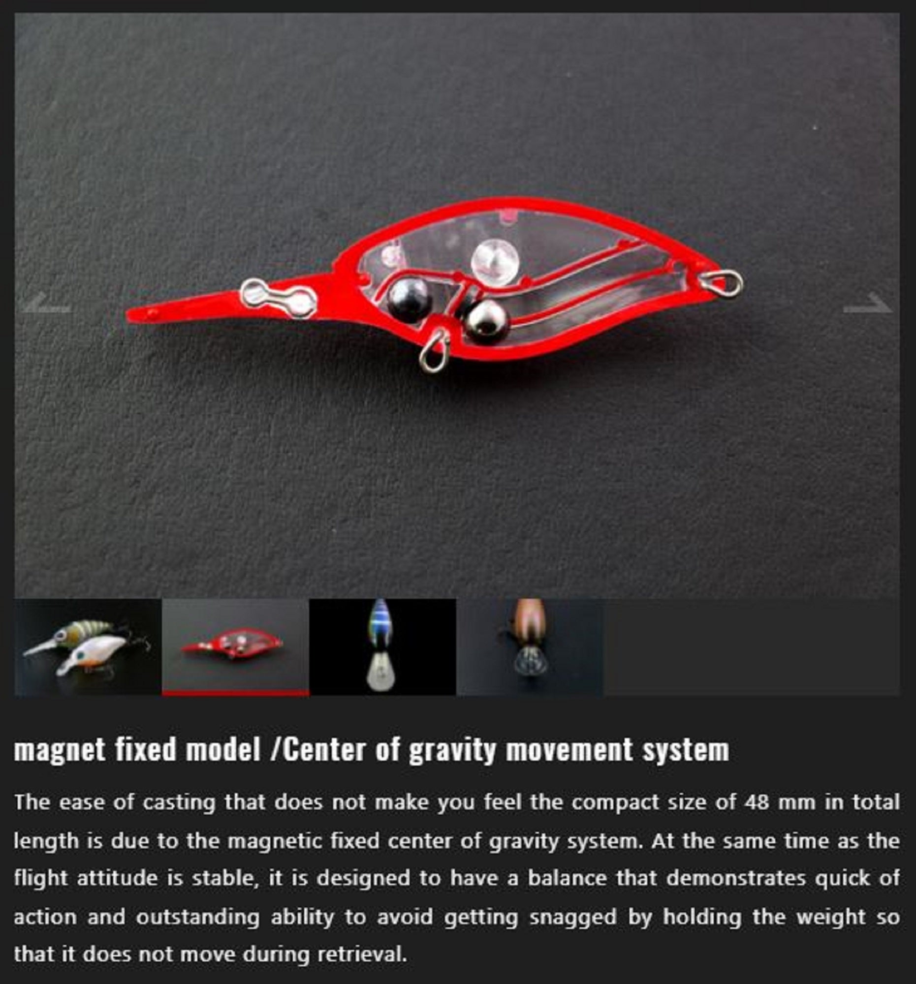 Jackall Block Ripper 48 Mr Floating Lure Chart Back Pearl (9286)