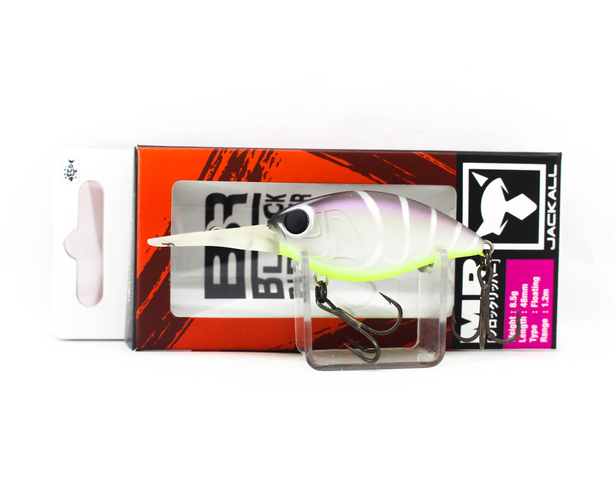 Jackall Block Ripper 48 Mr Floating Lure Babataku White Craw (9354)