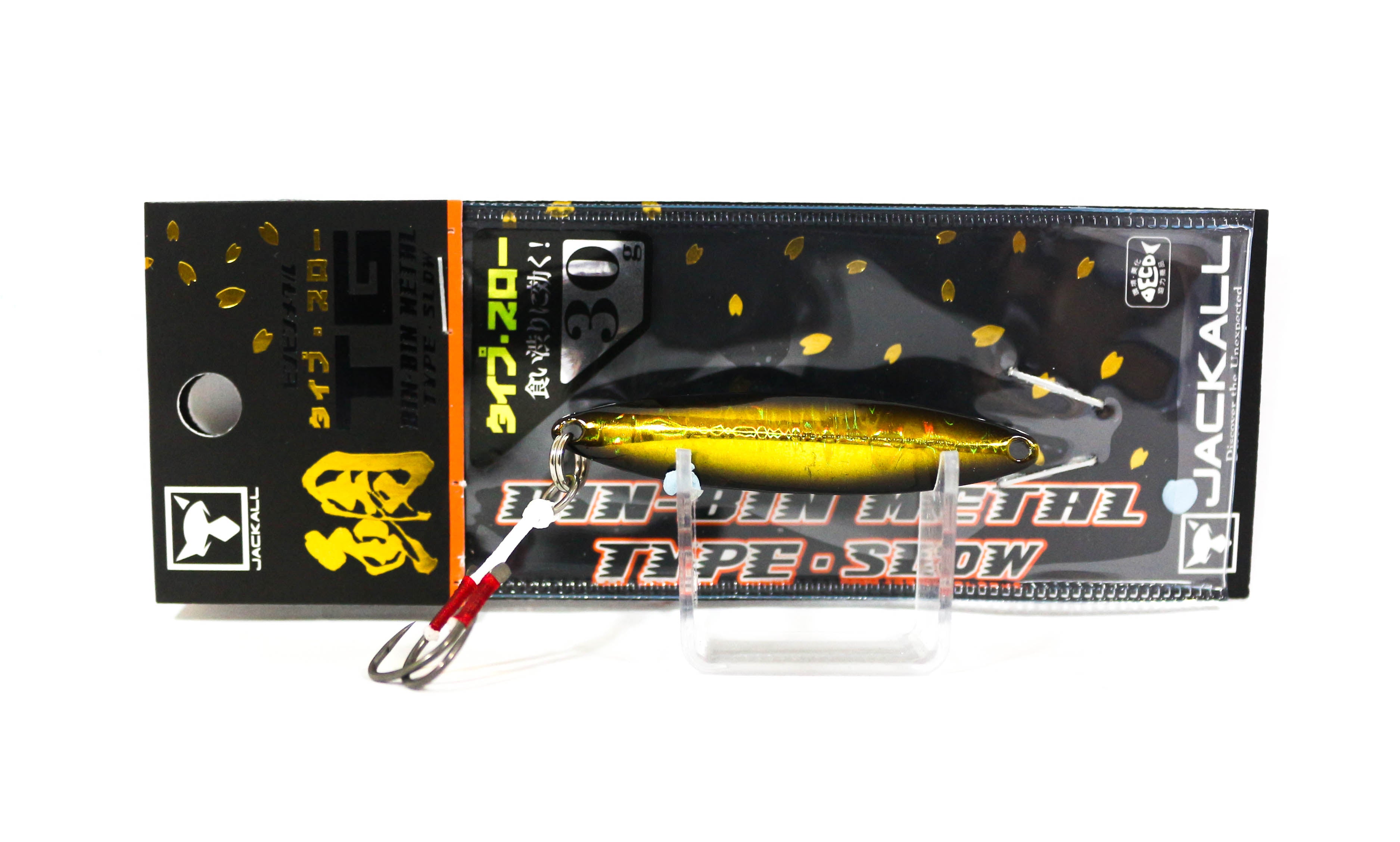 Jackall Metal Jig Bin Bin TG Type Slow Tungsten 30 grams G Ika Glow (9705)