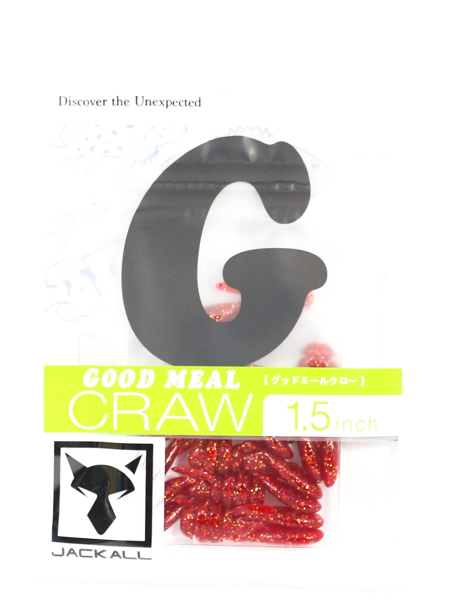 Jackall Soft Lure Good Meal Craw 1.5 Inches Red Gold Flake (0817)