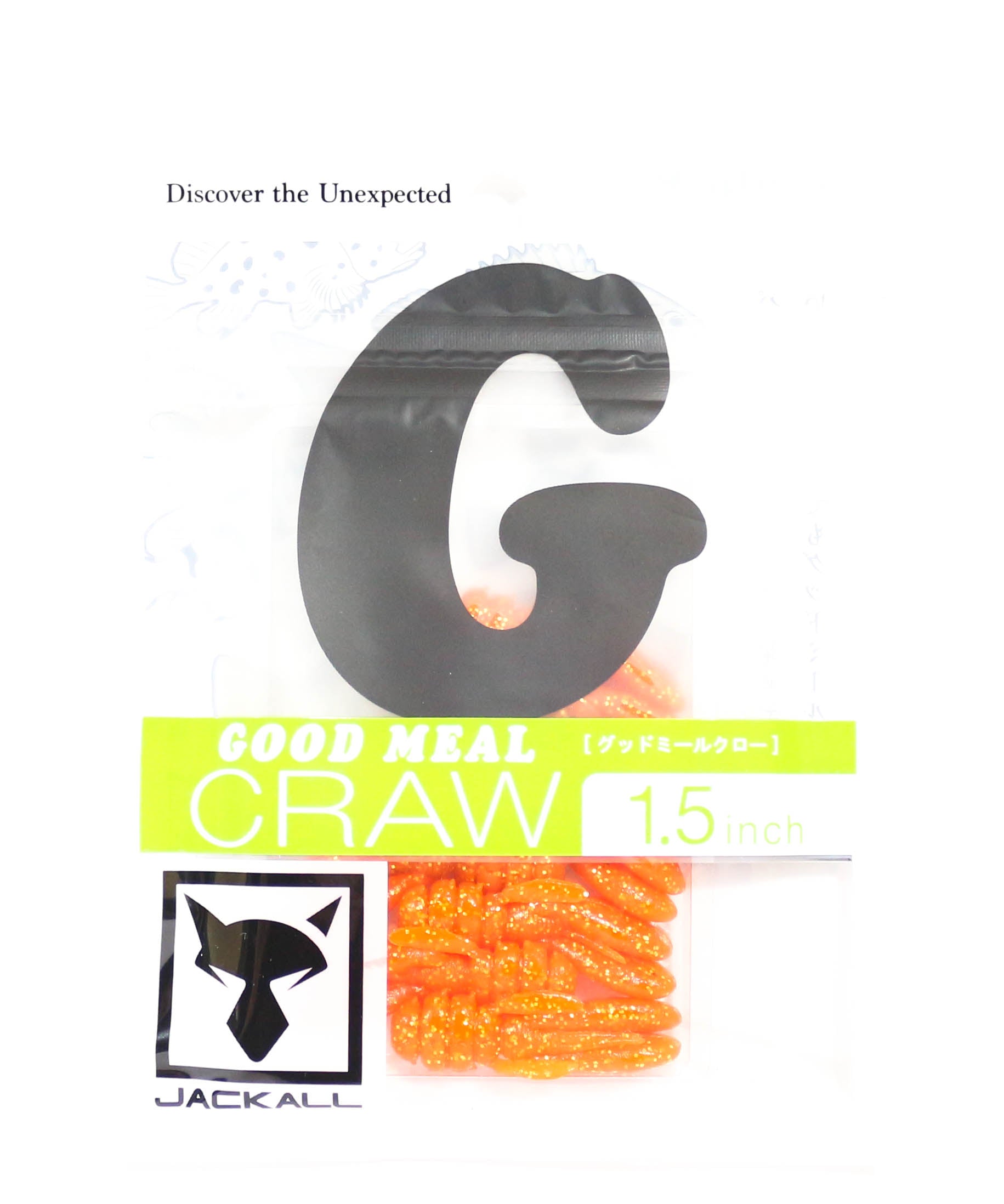 Jackall Soft Lure Good Meal Craw 1.5 Inches Orange Gold Flake (0824)