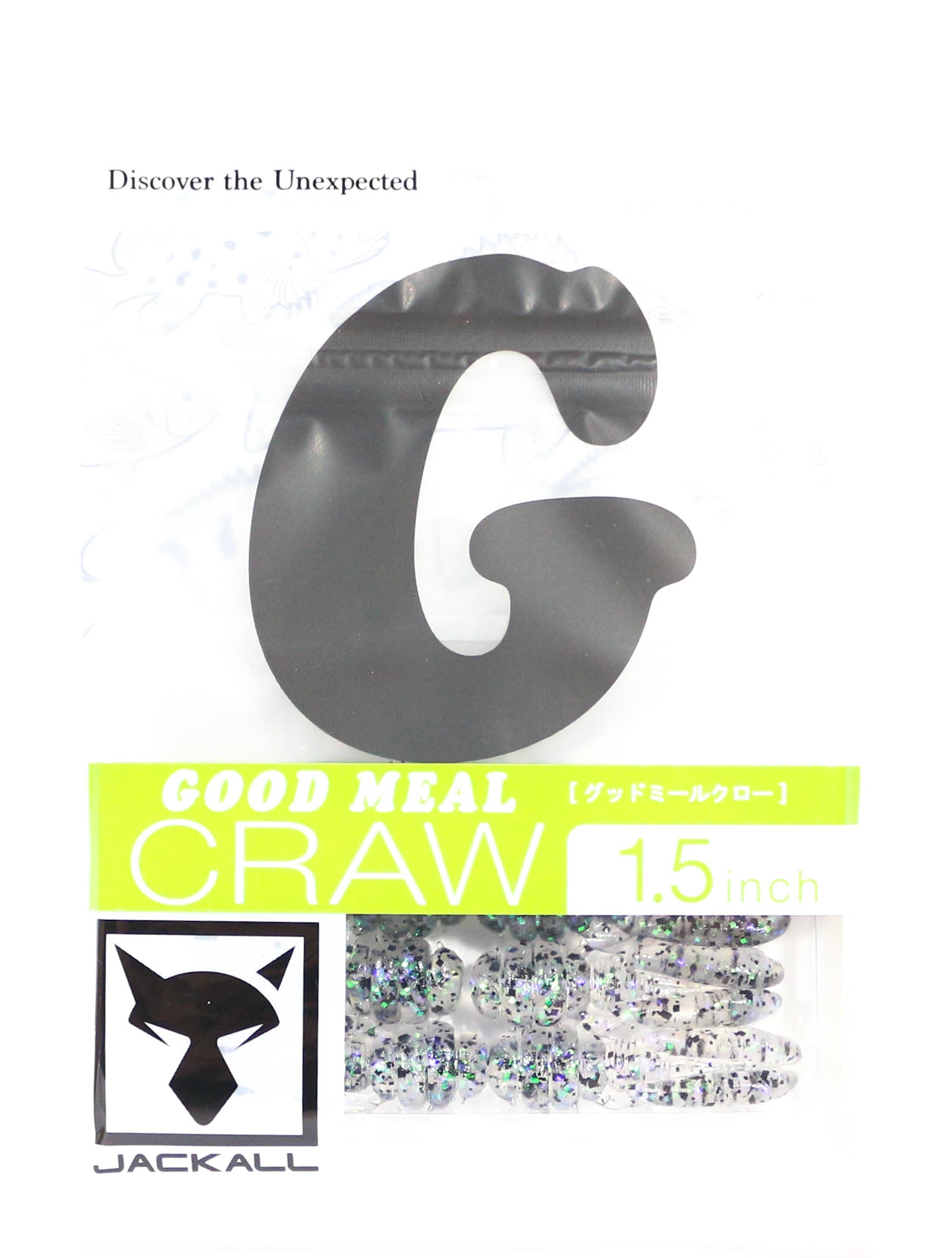 Jackall Soft Lure Good Meal Craw 1.5 Inches Goodmeal Crystal (0848)