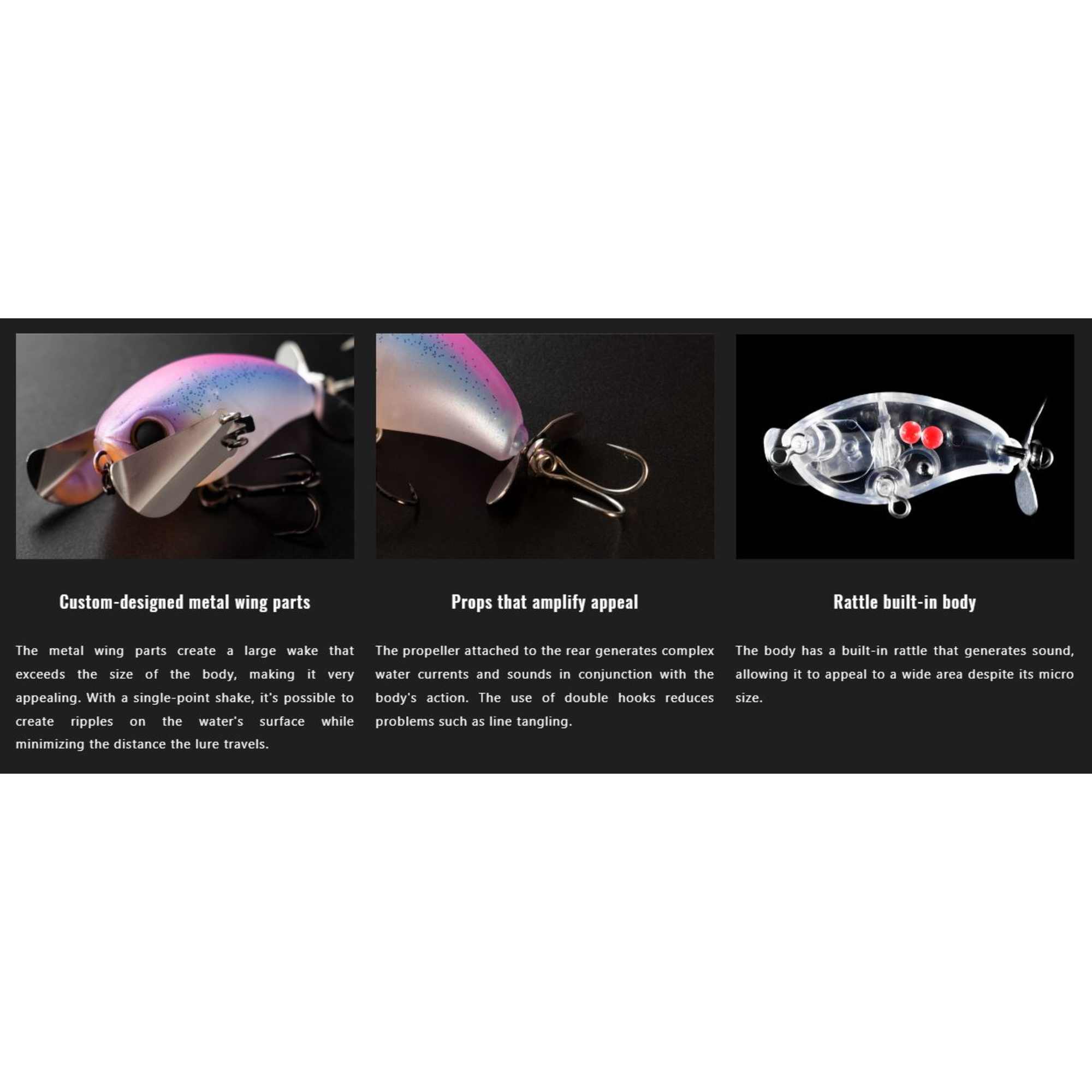 Jackall Pompadour Micro 42mm 6.5 grams Floating Lure Dokunashi Suzum (1012)