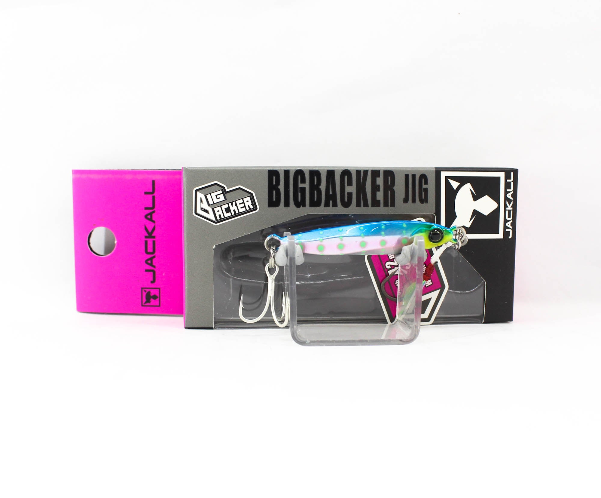 Jackall Metal Jig Big Backer 10 grams Blue PinkGlow Dot (2798)
