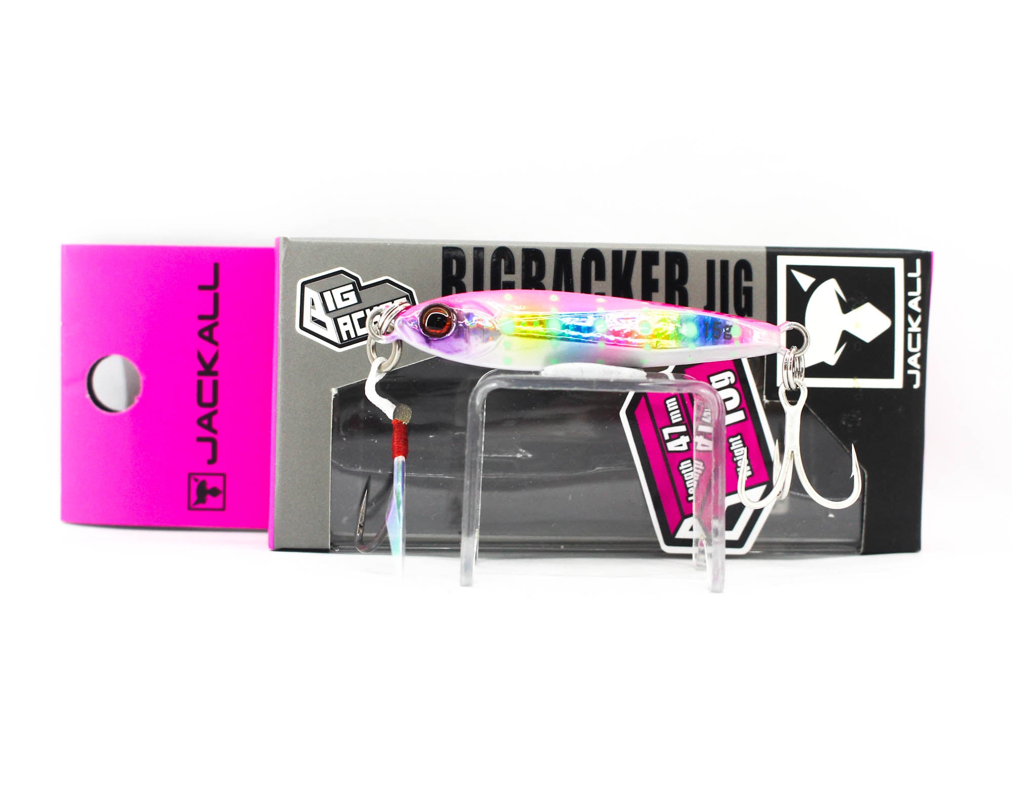 Jackall Metal Jig Big Backer 15 grams Pink Candy Glow Dot (2835)