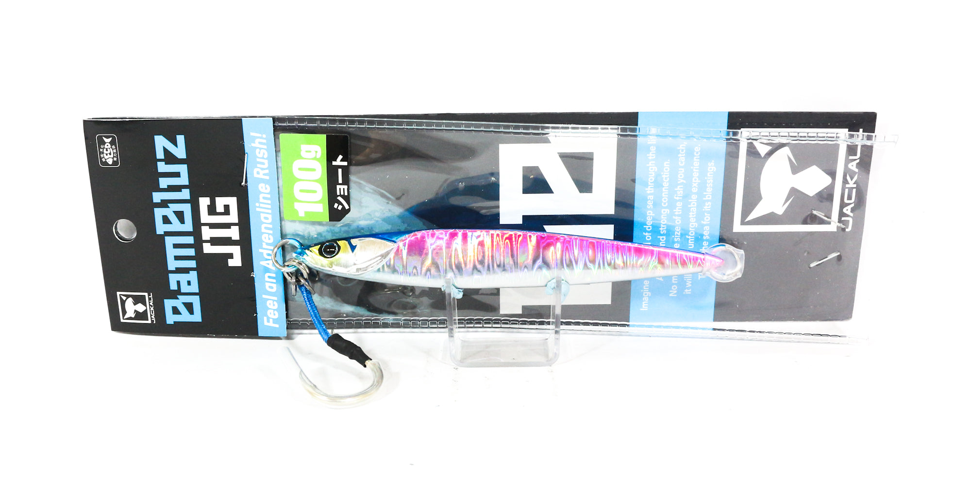 Jackall Metal Jig Bambluz Short 100 grams Sexy Blue Pink (3009)