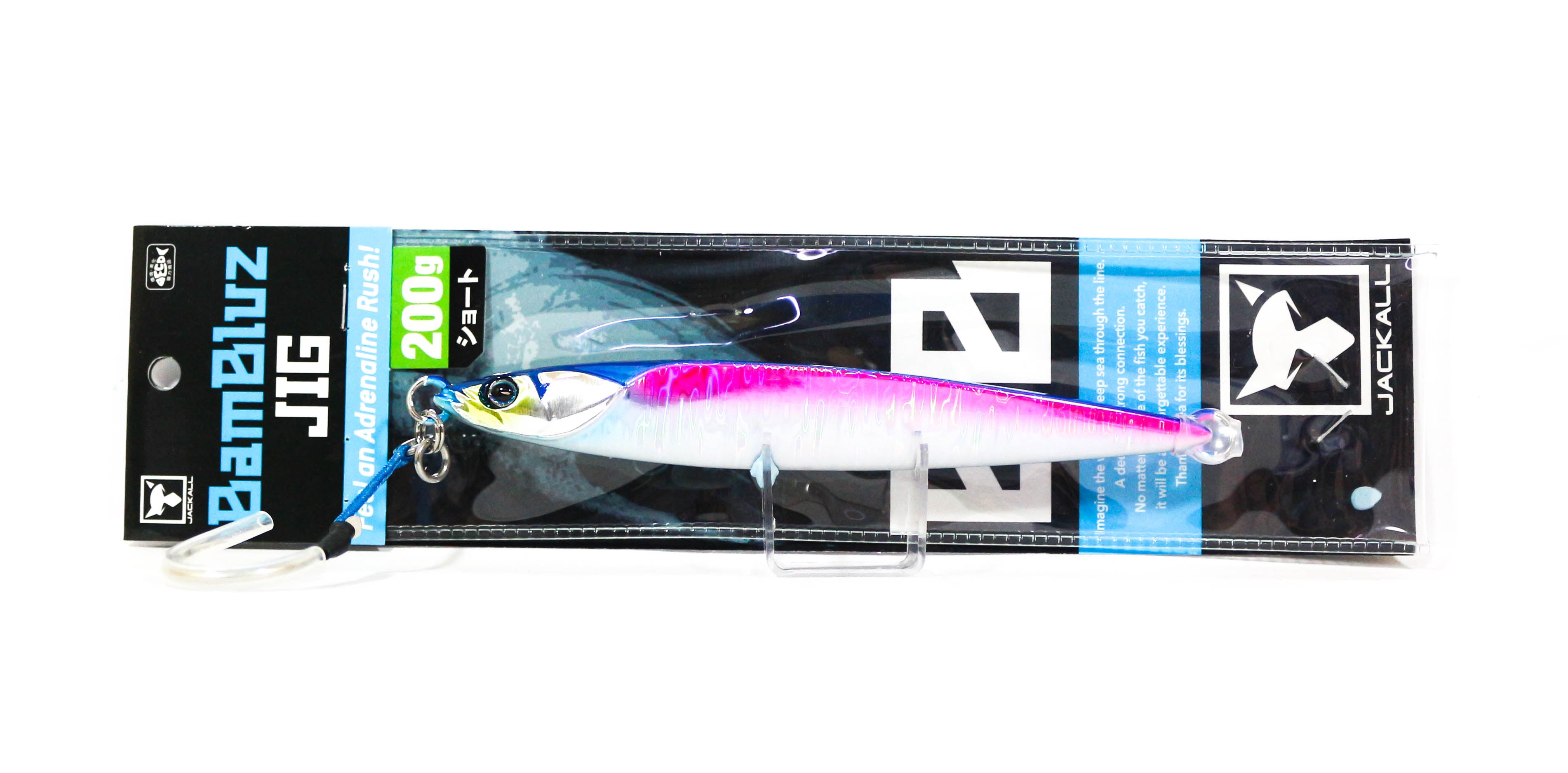 Jackall Metal Jig Bambluz Short 200 grams Sexy Blue Pink (3320)