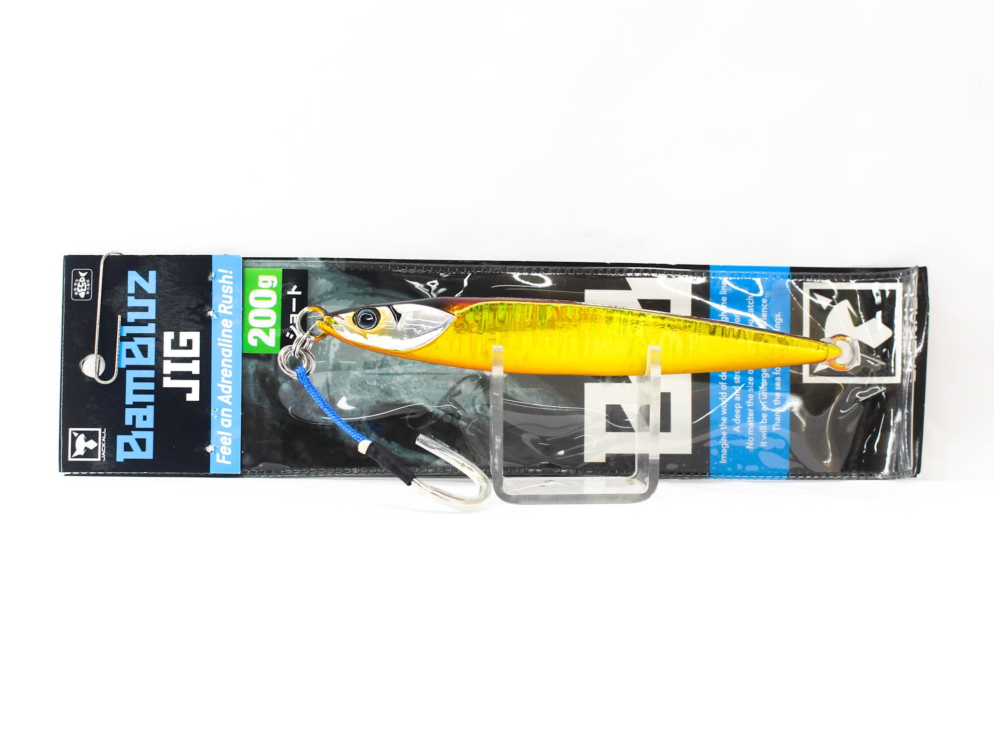 Jackall Metal Jig Bambluz Short 200 grams Red Gold Magma Wave HL (3351)