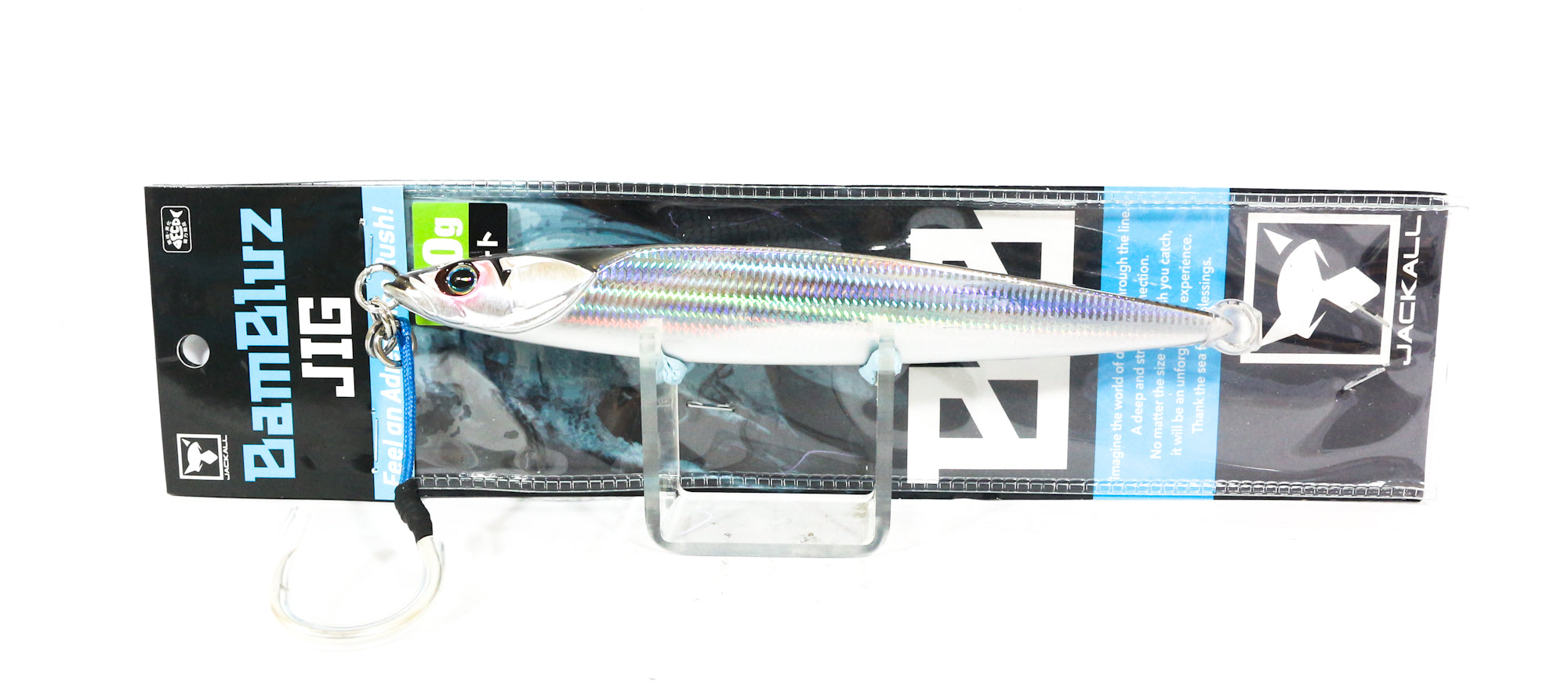 Jackall Metal Jig Bambluz Short 250 grams Slim Border Silver (3375)
