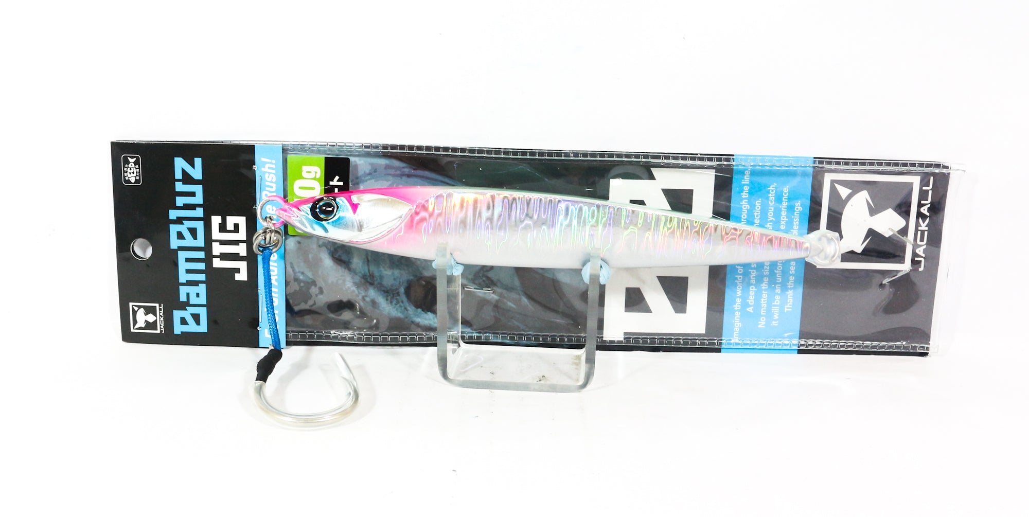 Jackall Metal Jig Bambluz Short 250 grams Glow Edge Magma Wave HL (3399)