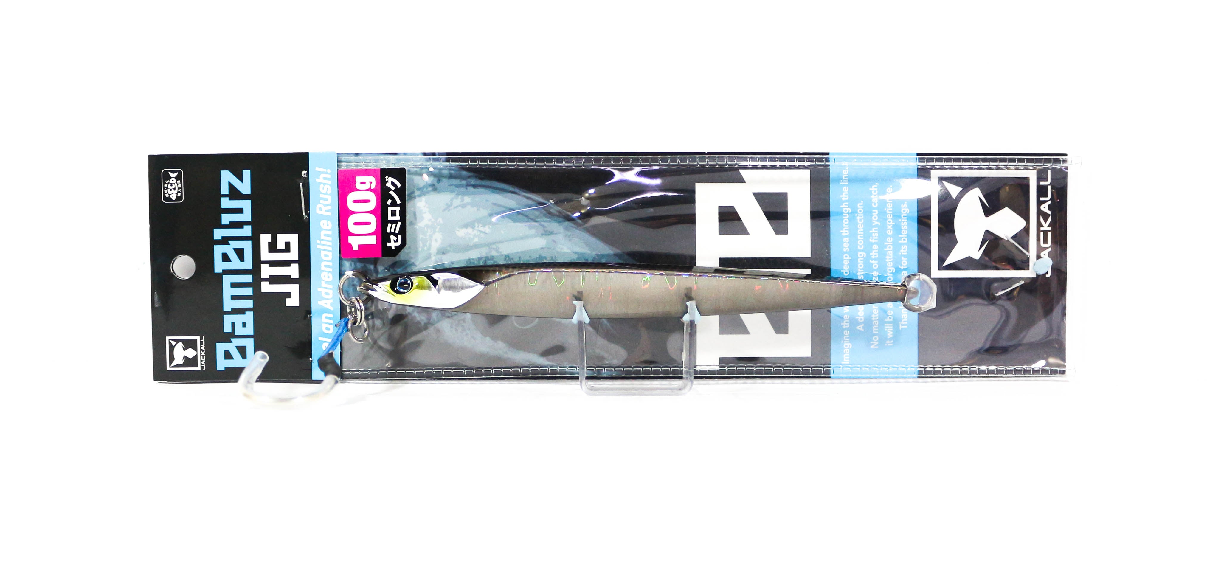Jackall Metal Jig Bambluz Semi Long 100 grams Gray Metallic Magma (3474)