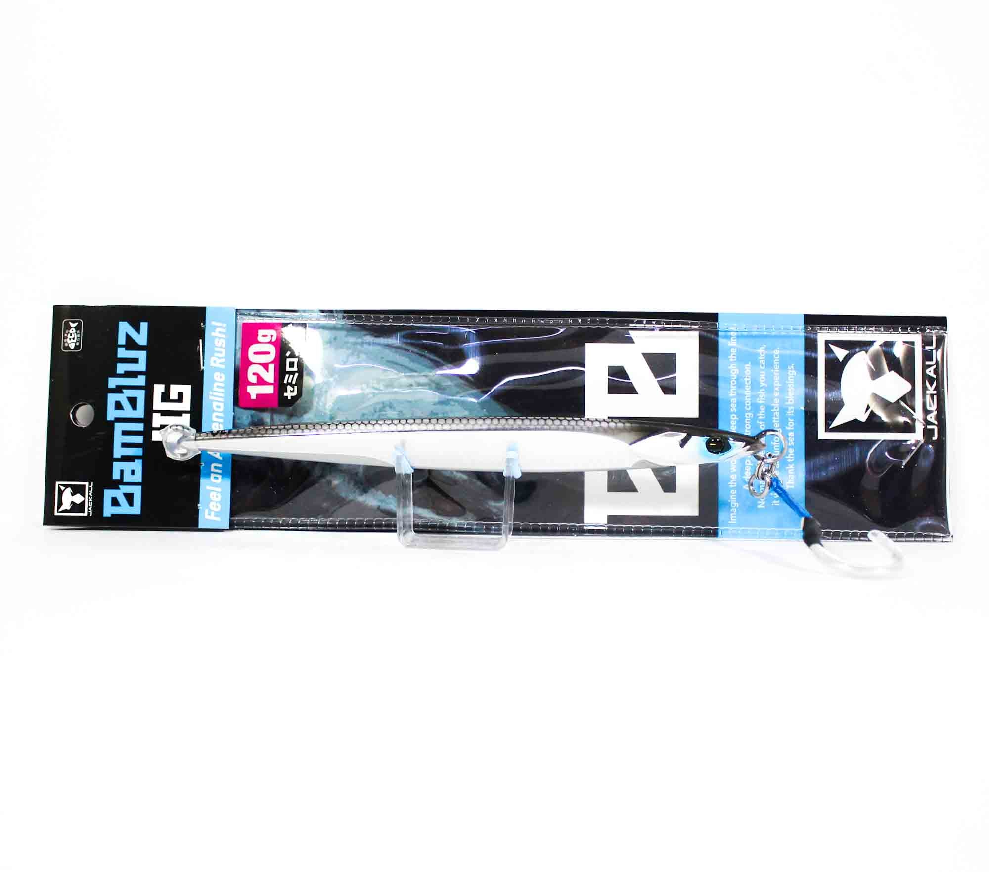 Jackall Metal Jig Bambluz Semi Long 120 grams Aluminum Silver (3603)
