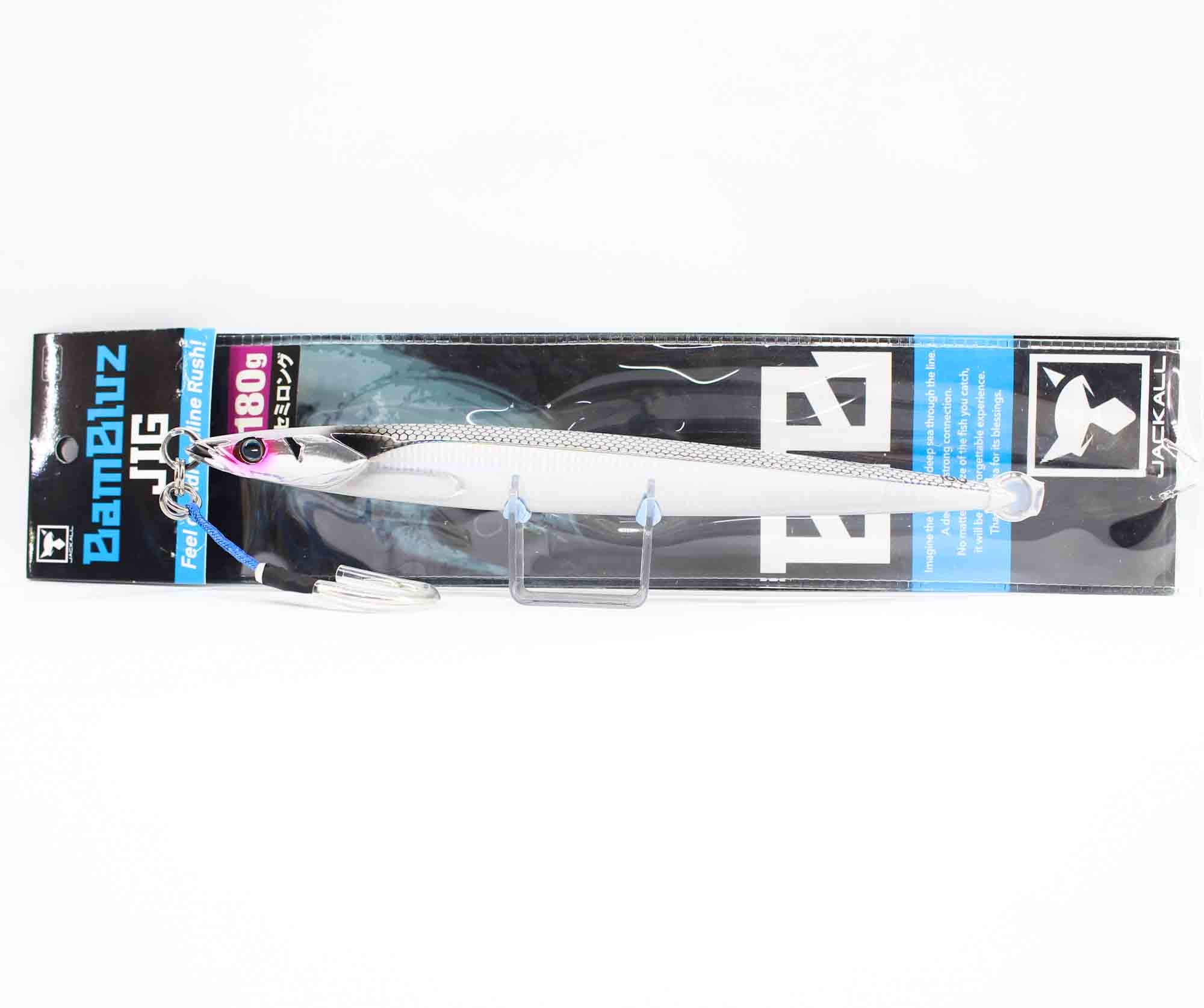 Jackall Metal Jig Bambluz Semi Long 180 grams Slim Border Silver (3702)