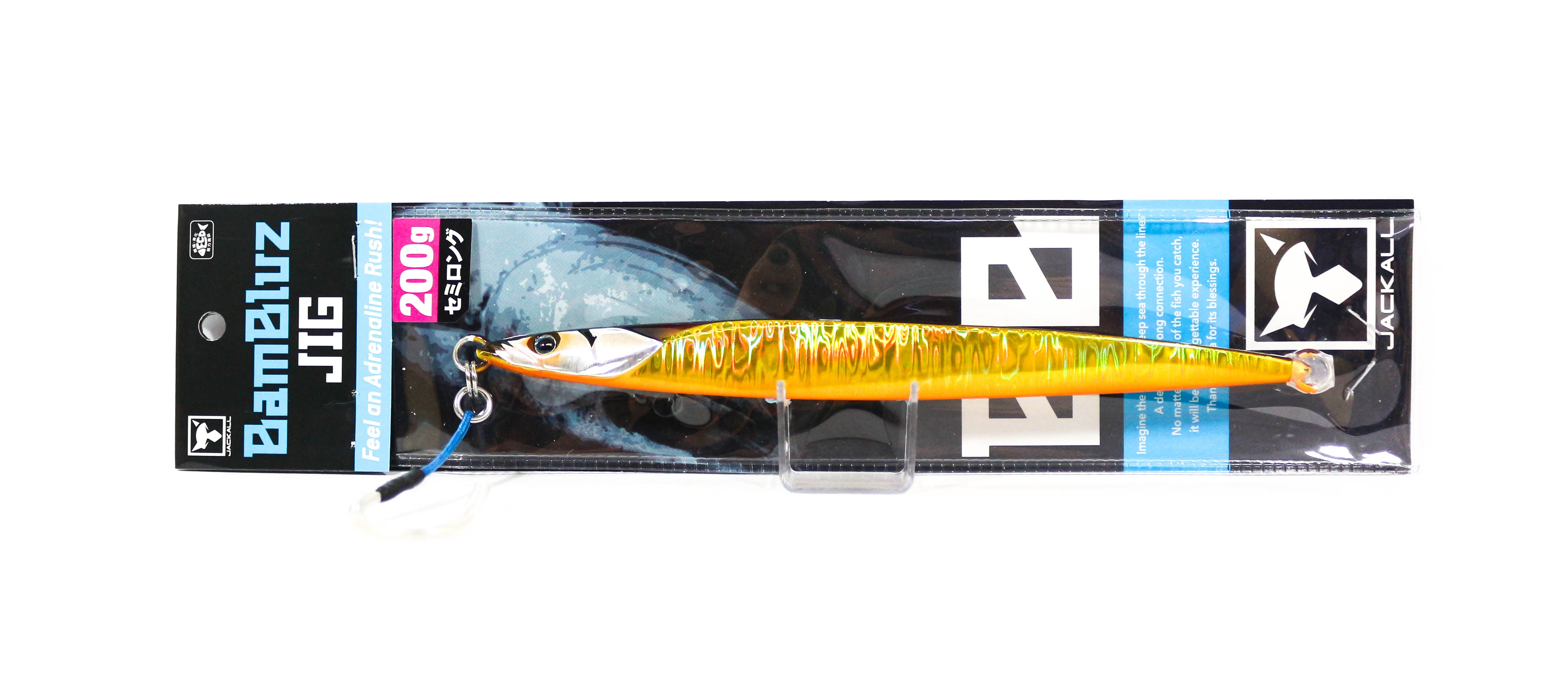 Jackall Metal Jig Bambluz Semi Long 200 grams Red Gold (3771)