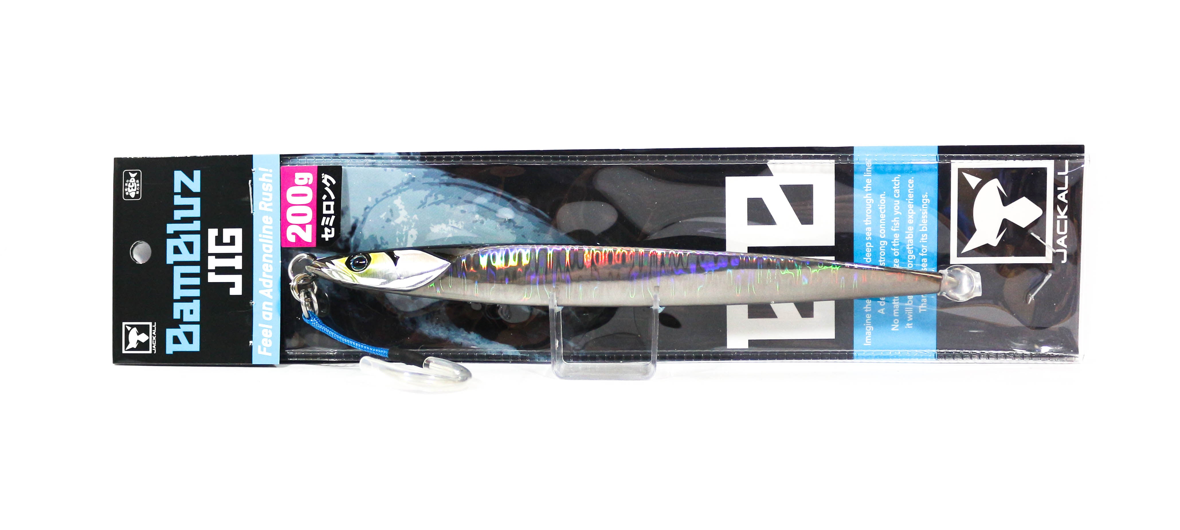 Jackall Metal Jig Bambluz Semi Long 200 grams Gray Metallic Magma (3795)