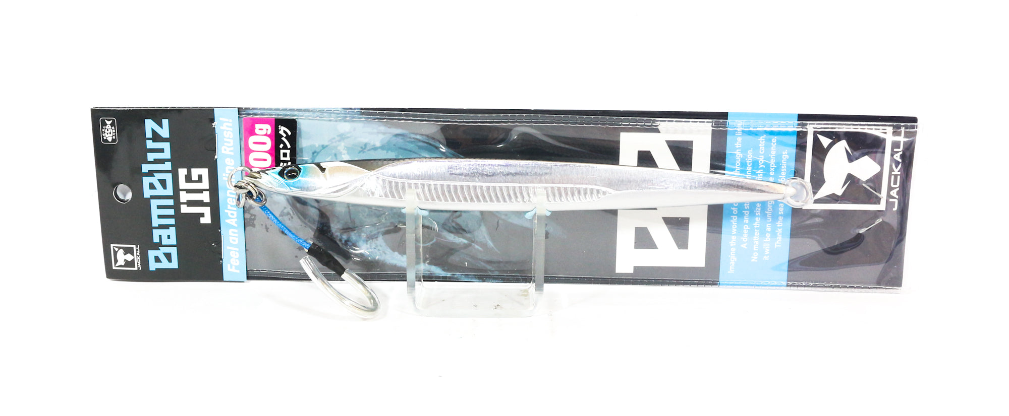 Jackall Metal Jig Bambluz Semi Long 200 grams Aluminum Silver (3849)