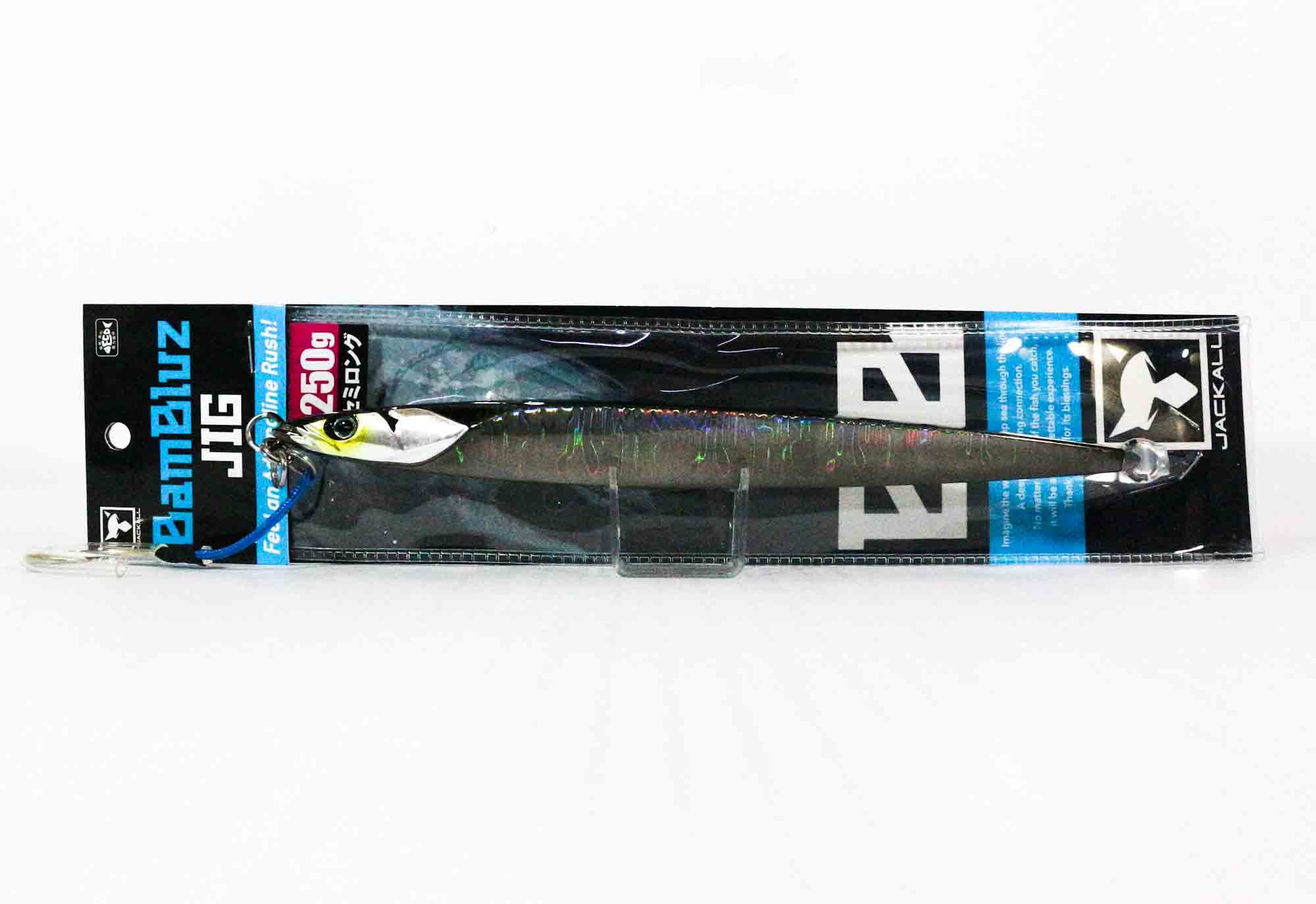 Jackall Metal Jig Bambluz Semi Long 250 grams Gray Metallic Magma (3870)