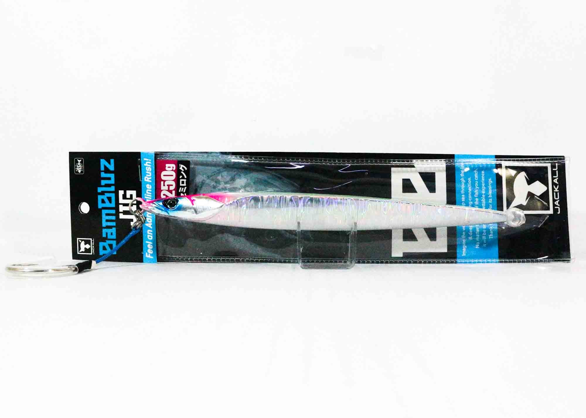 Jackall Metal Jig Bambluz Semi Long 250grams Glow Edge Magma Wave HL (3887)
