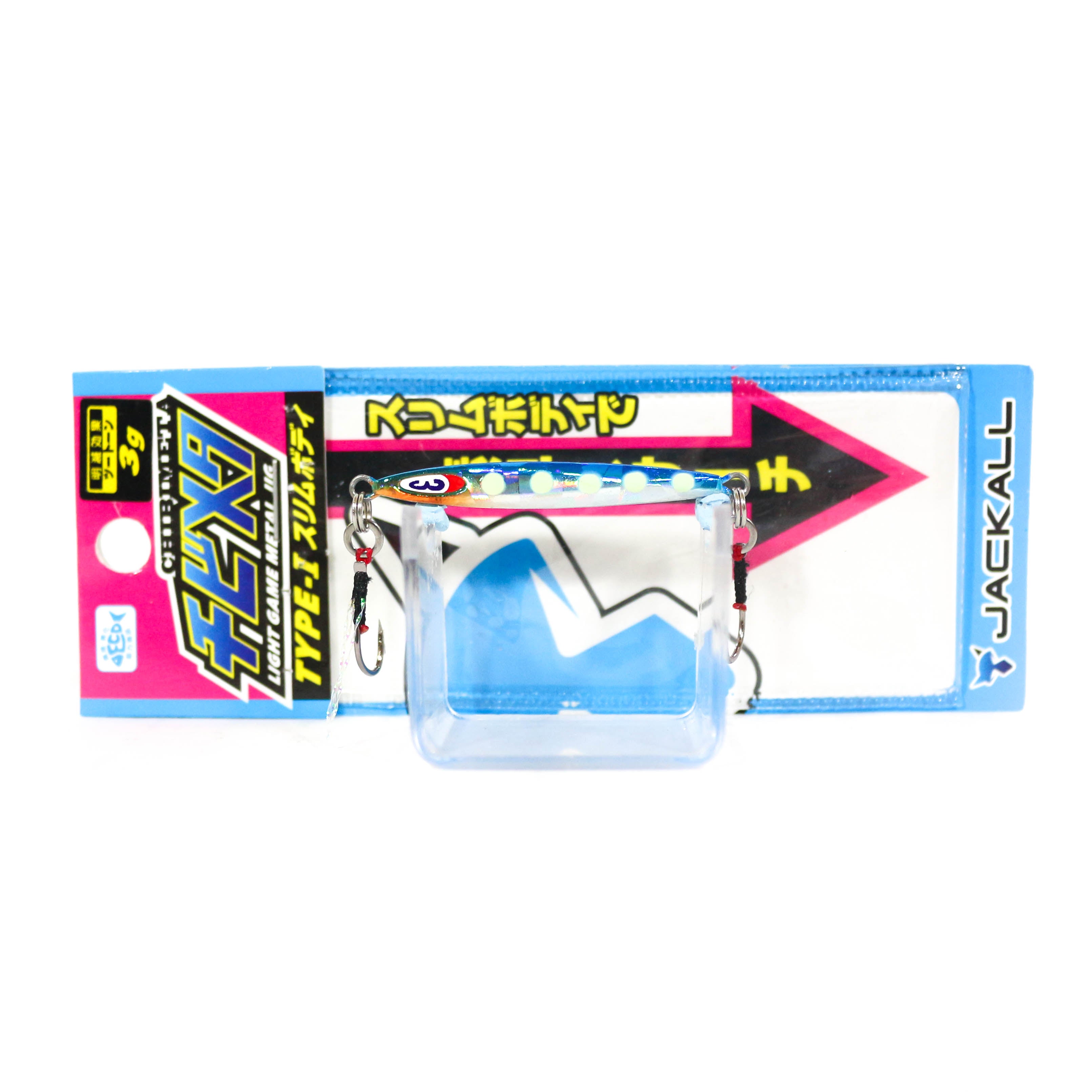 Jackall Metal Jig Chibi Metal Type I 3 grams Glow Dot Iwashi (7373)