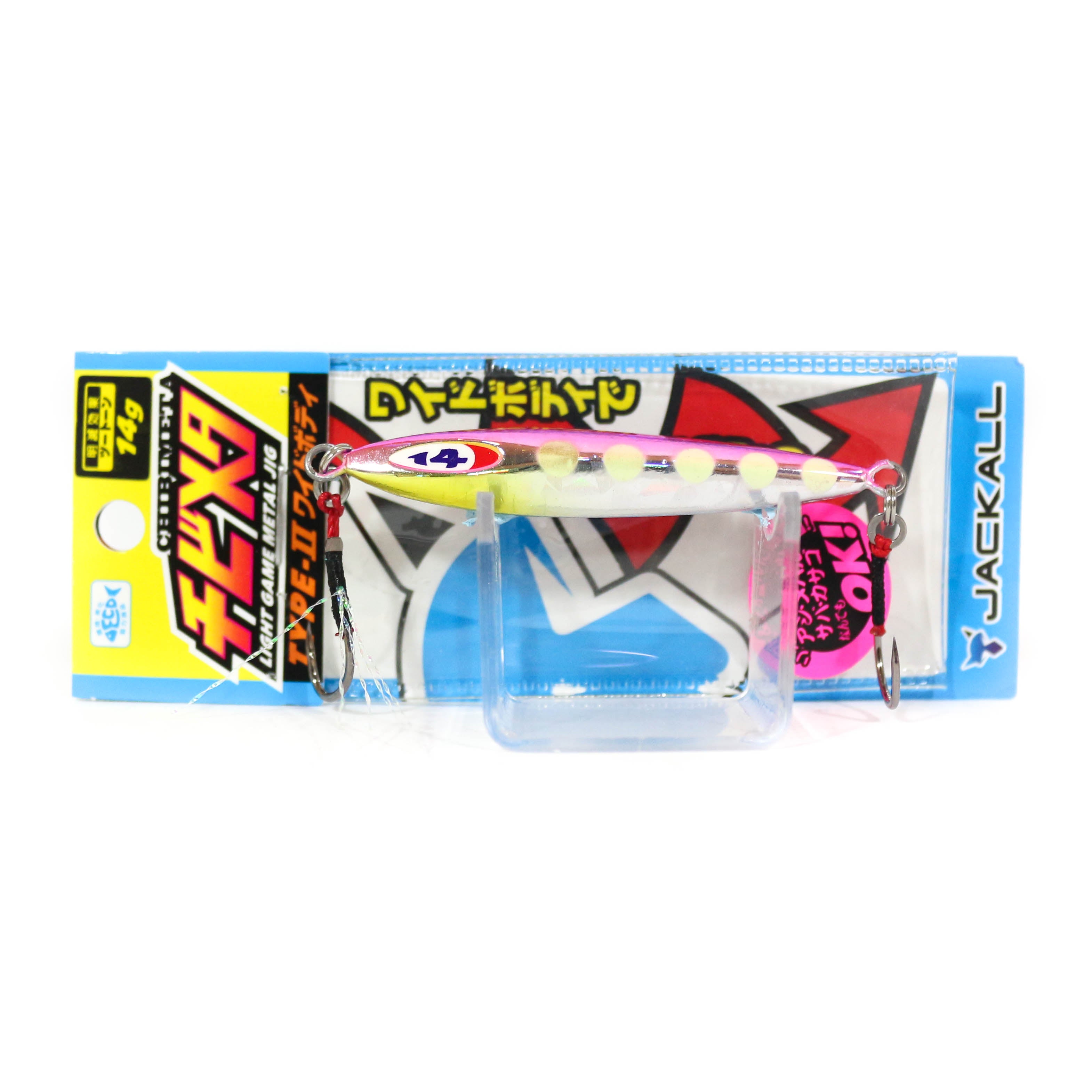 Jackall Metal Jig Chibi Metal Type II 14 grams Glow Dot Pink Iwashi (7748)