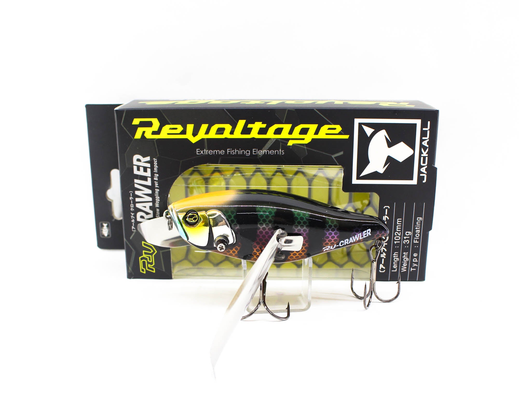 Jackall RV-Crawler 102 mm 31 grams Floating Lure HL Black Gill (7809)