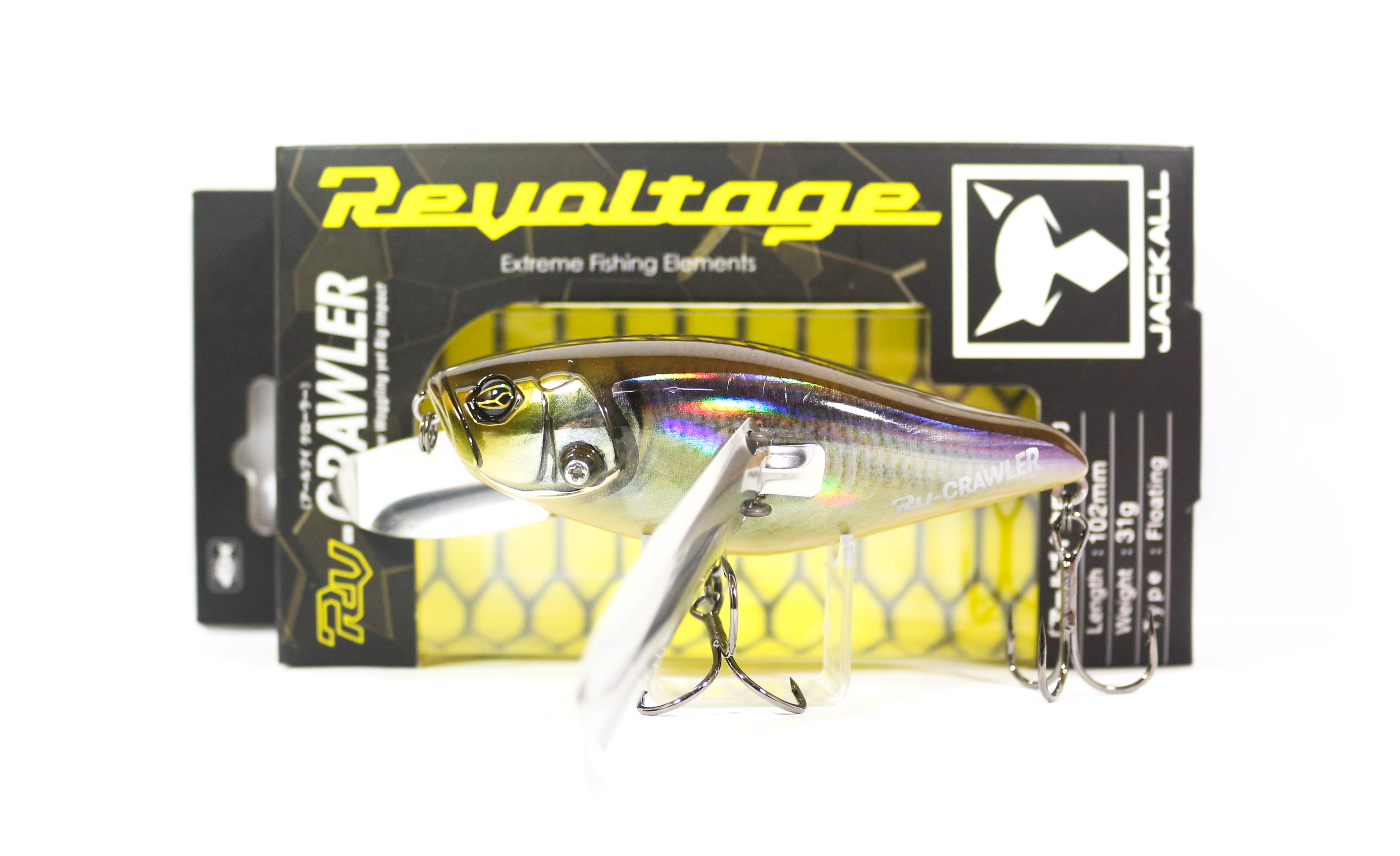 Jackall RV-Crawler 102 mm 31 grams Floating Lure RT Mirror Wakasagi (7878)